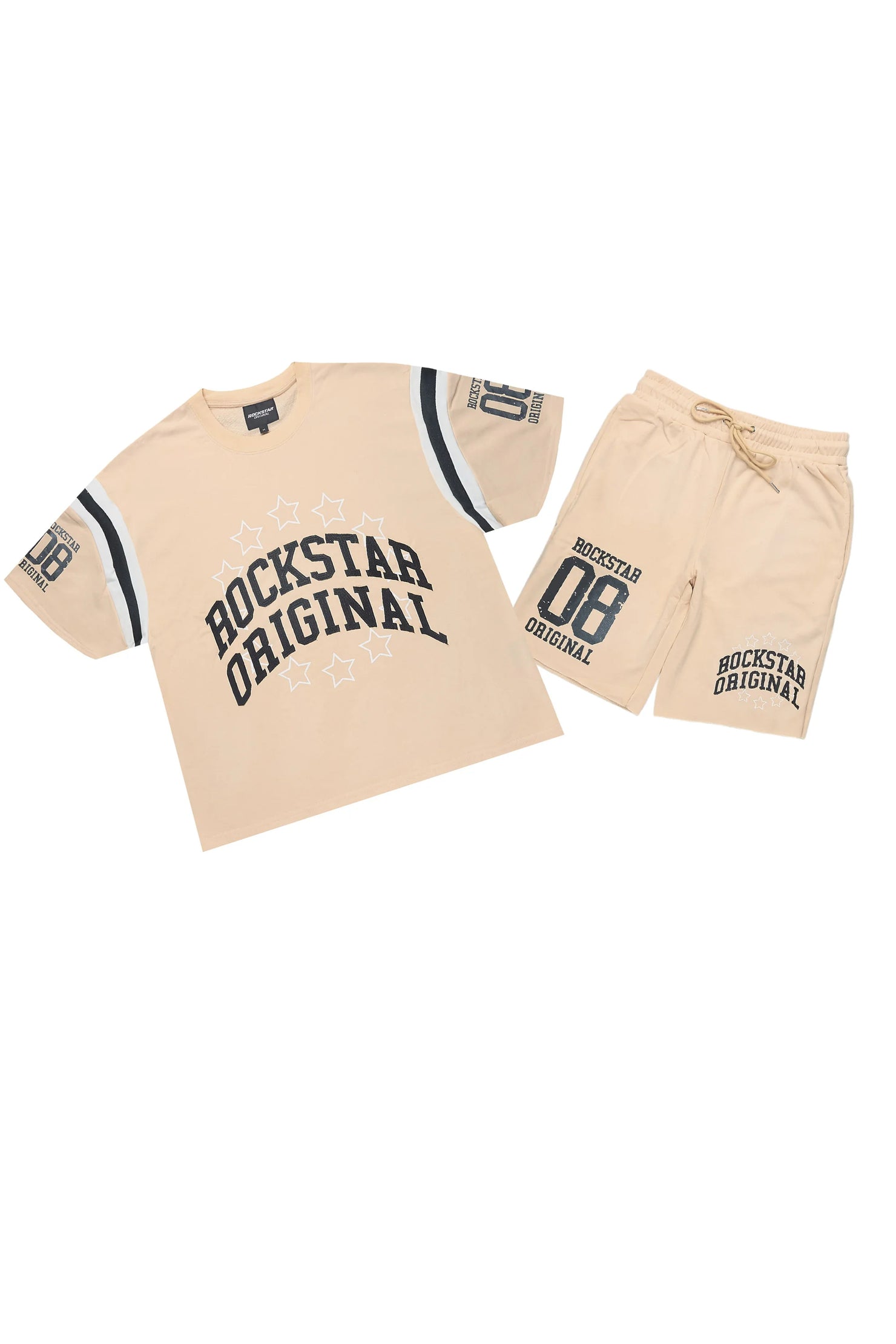 Boe Beige T-Shirt/Short Set
