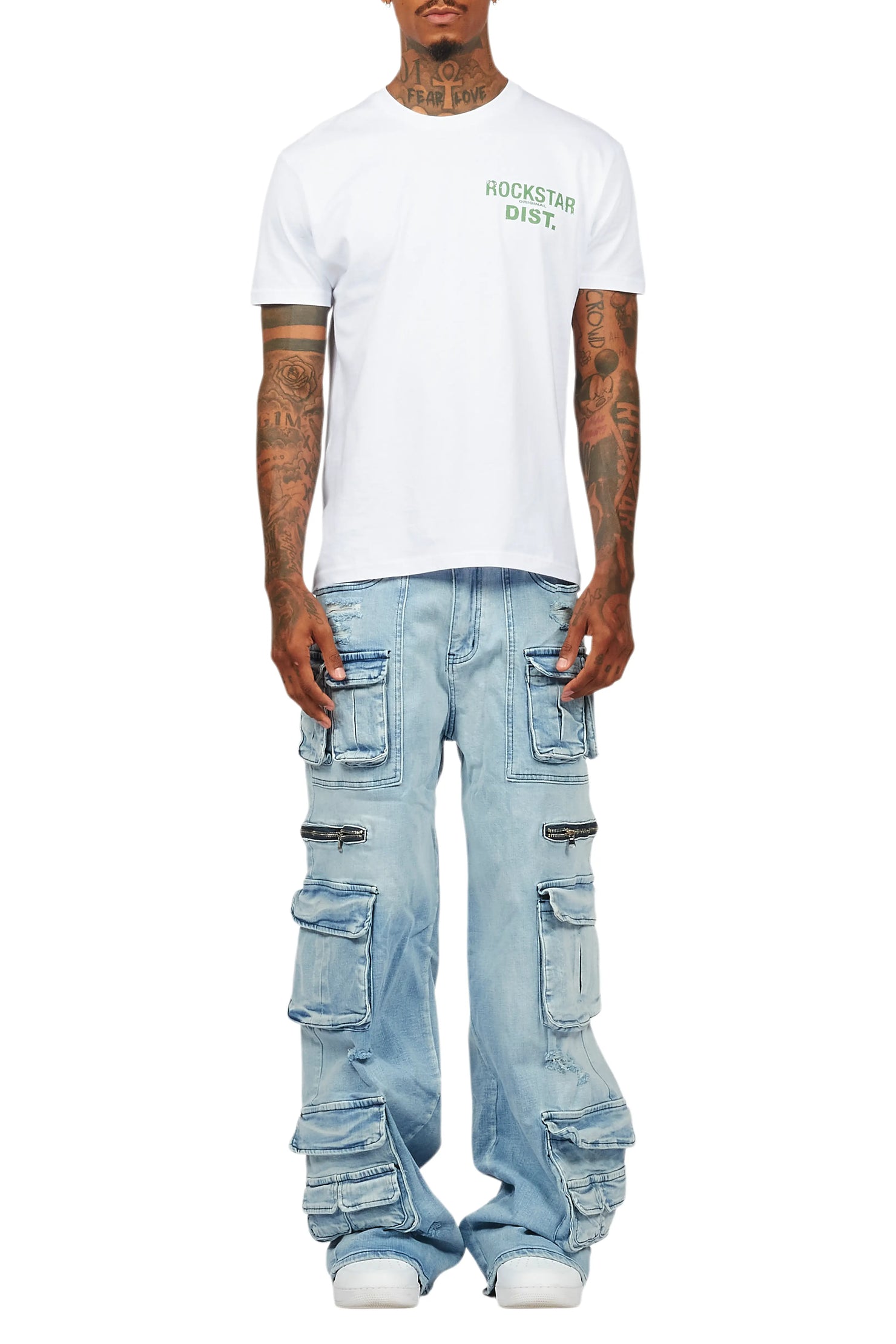 Zorig Light Blue Baggy Fit Jean