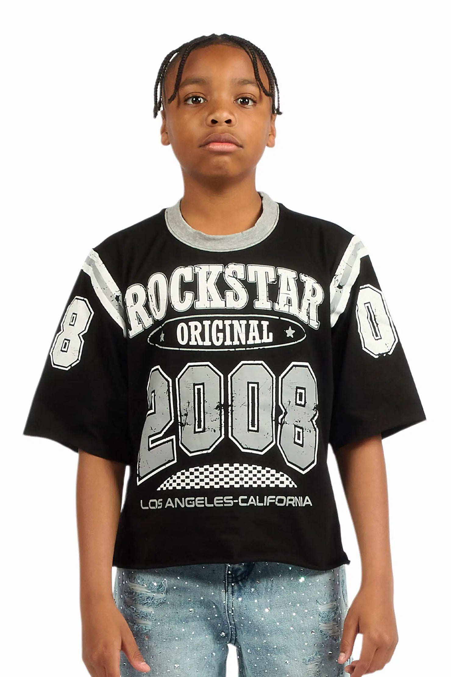 Boys Jaren Black Jersey Tee