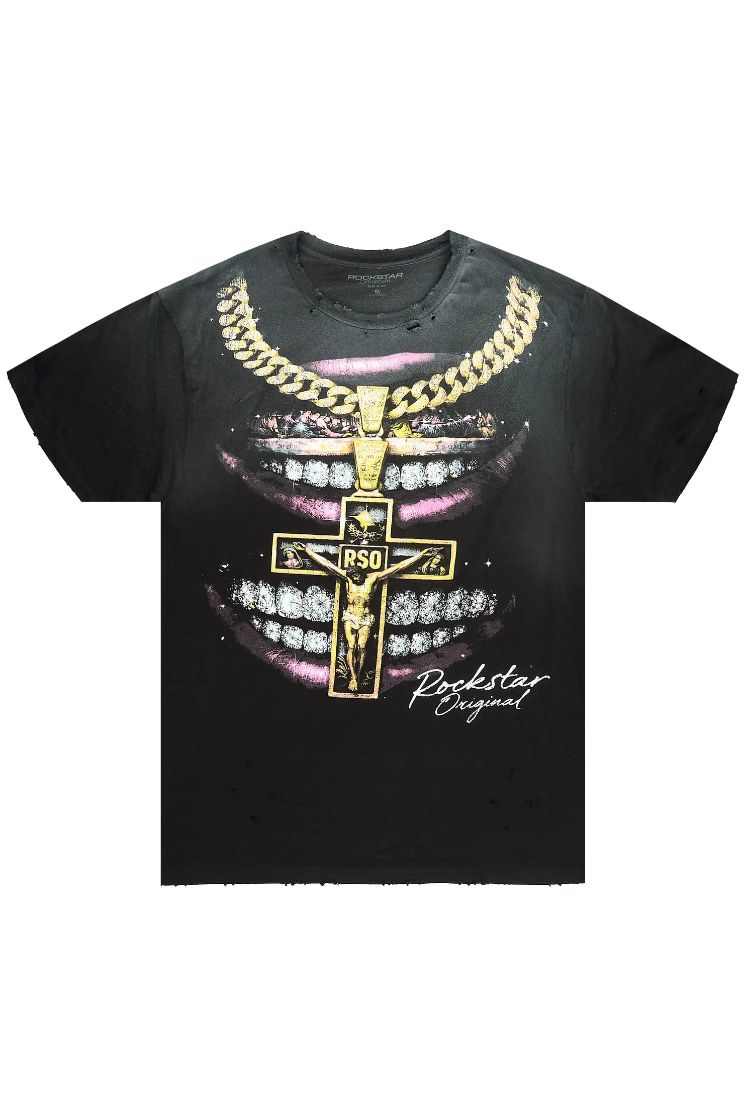 Dasha Black Oversized Graphic T-Shirt