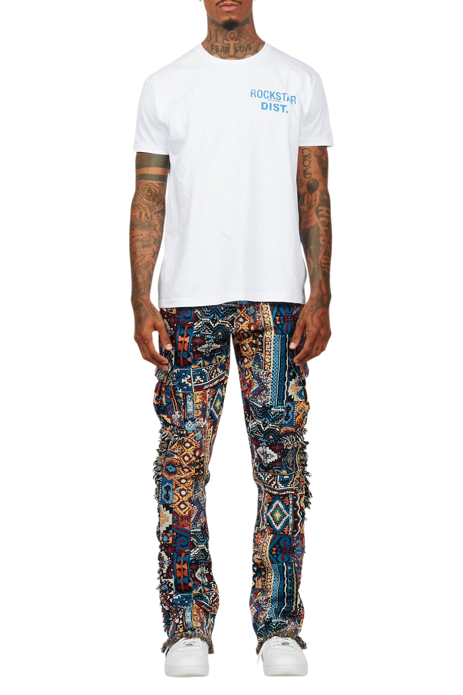 Lake White/Blue T-Shirt/Tapestry Jean Bundle