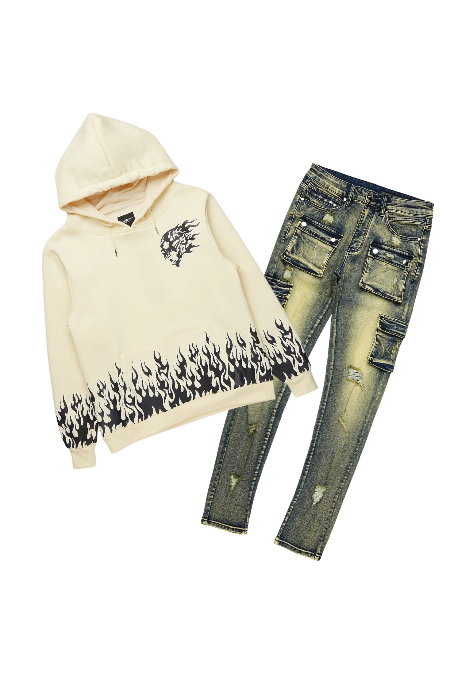 Bubble Sand Hoodie/Cargo Jean Bundle