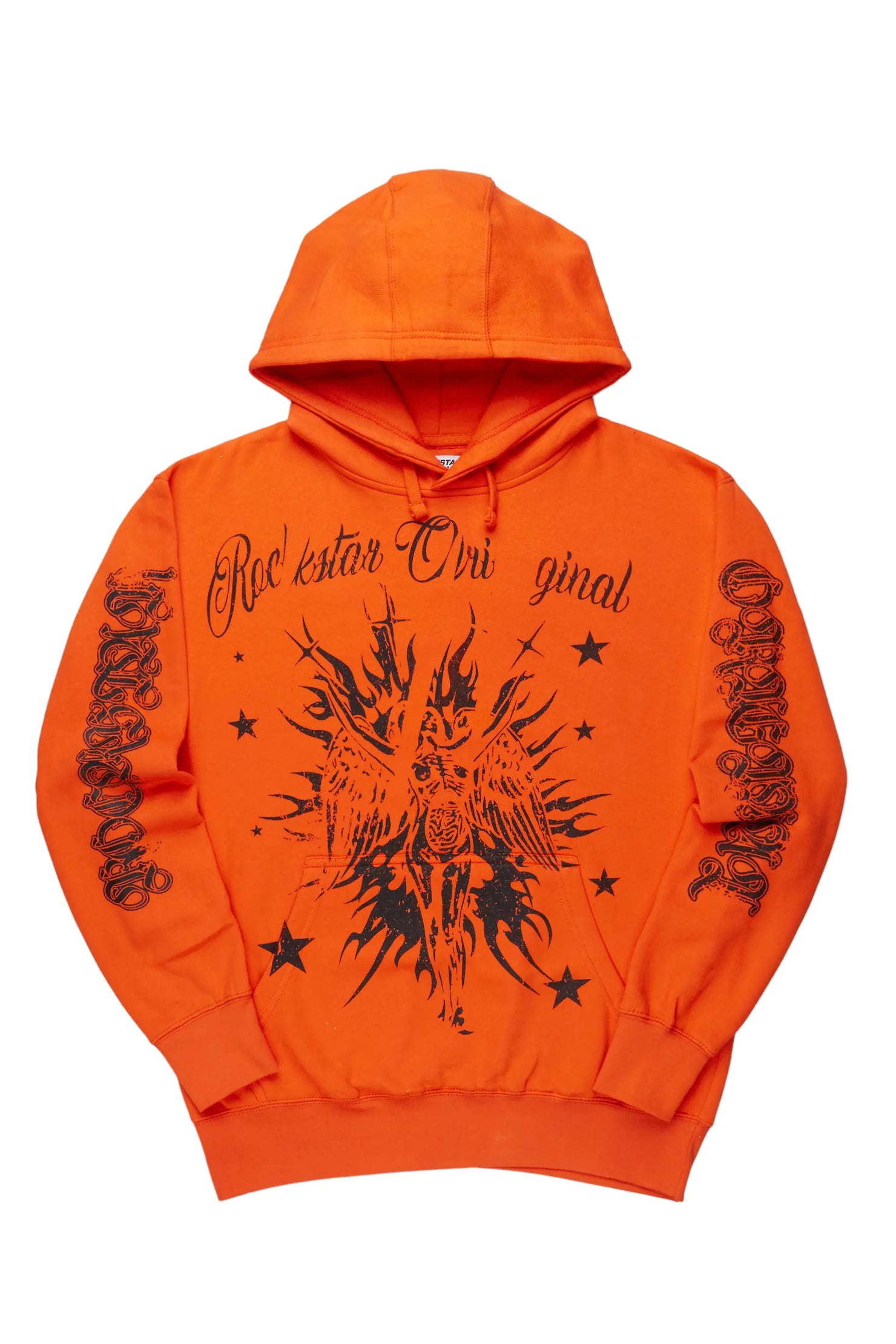 Mermaid Orange Graphic Hoodie