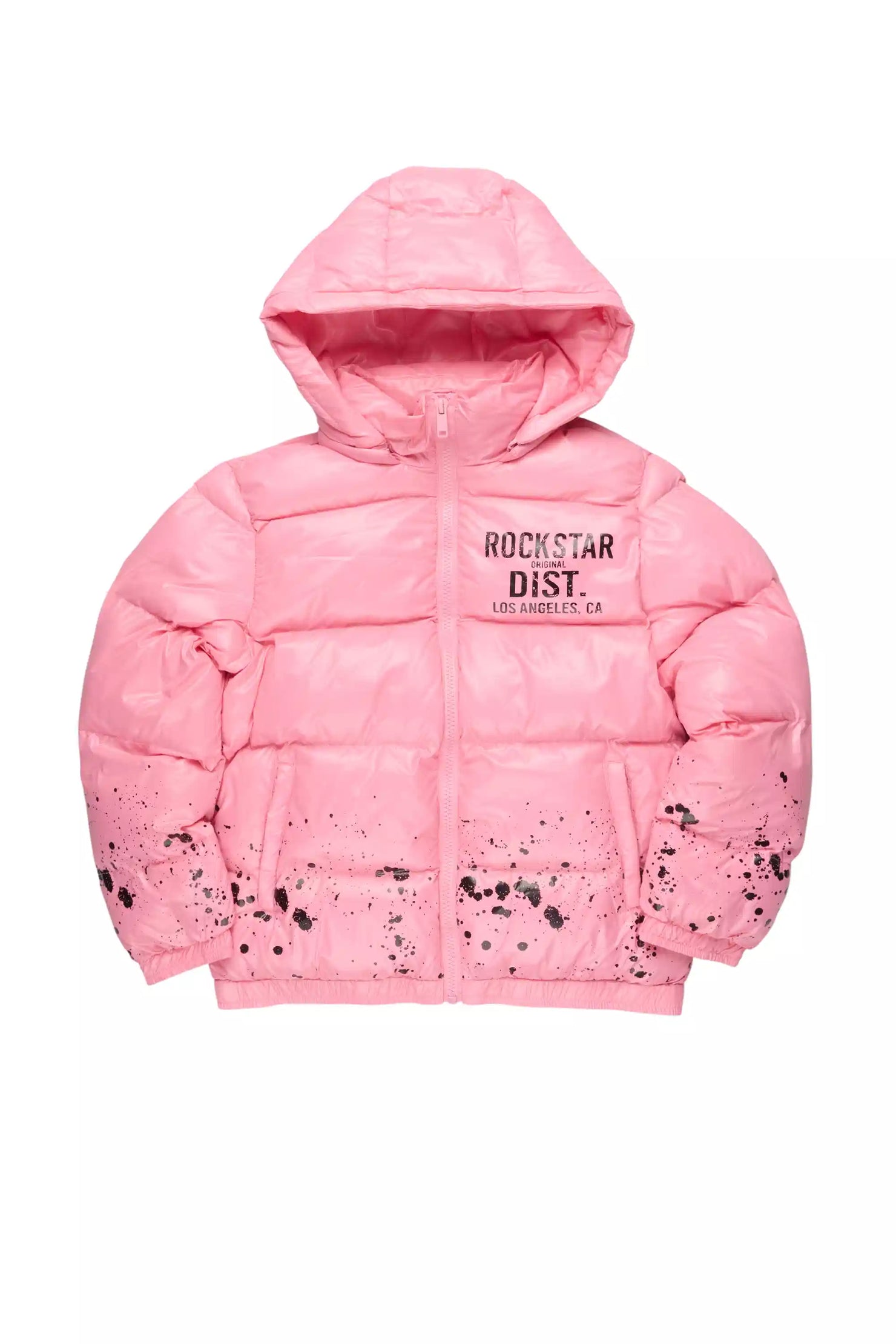 Girls Art Dist. 2.0 Pink Puffer Jacket