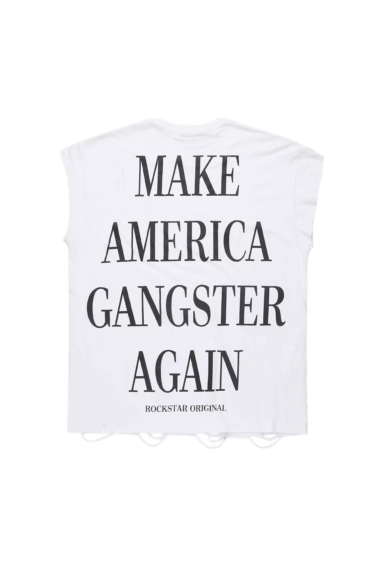 Drako White Graphic Muscle T-Shirt