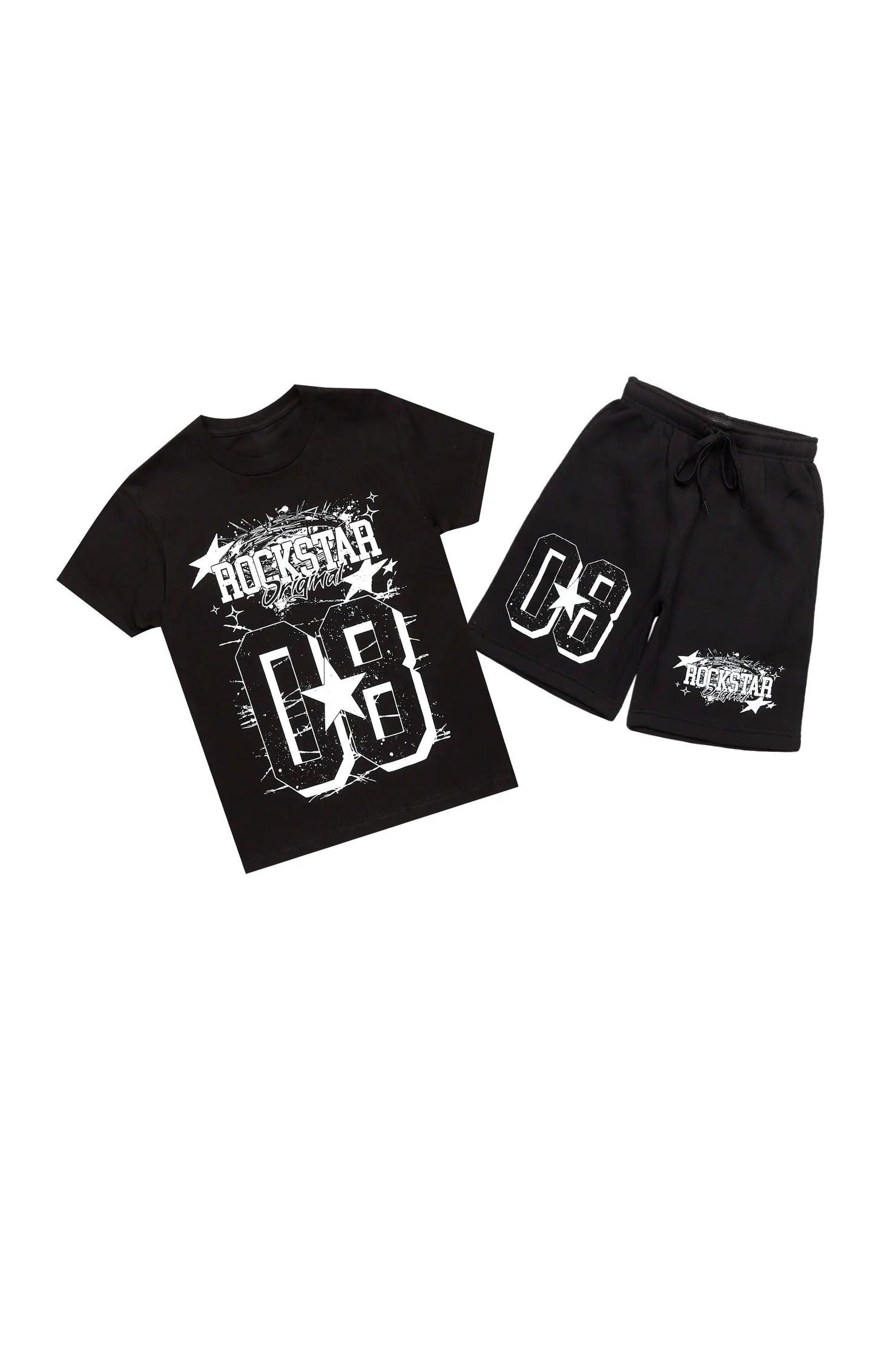 Girls All Star Black Short Set