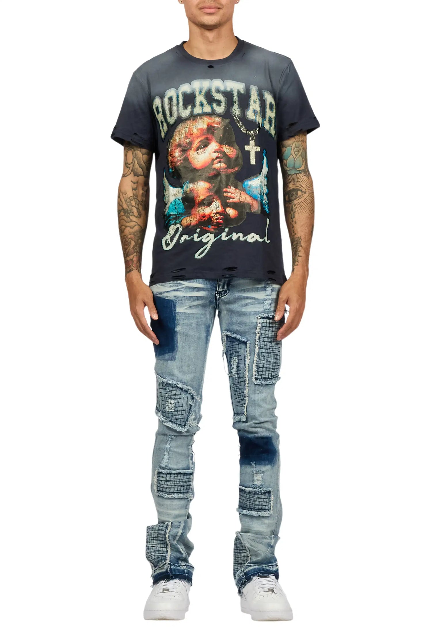 Raglord Light Blue Stacked Flare Jean