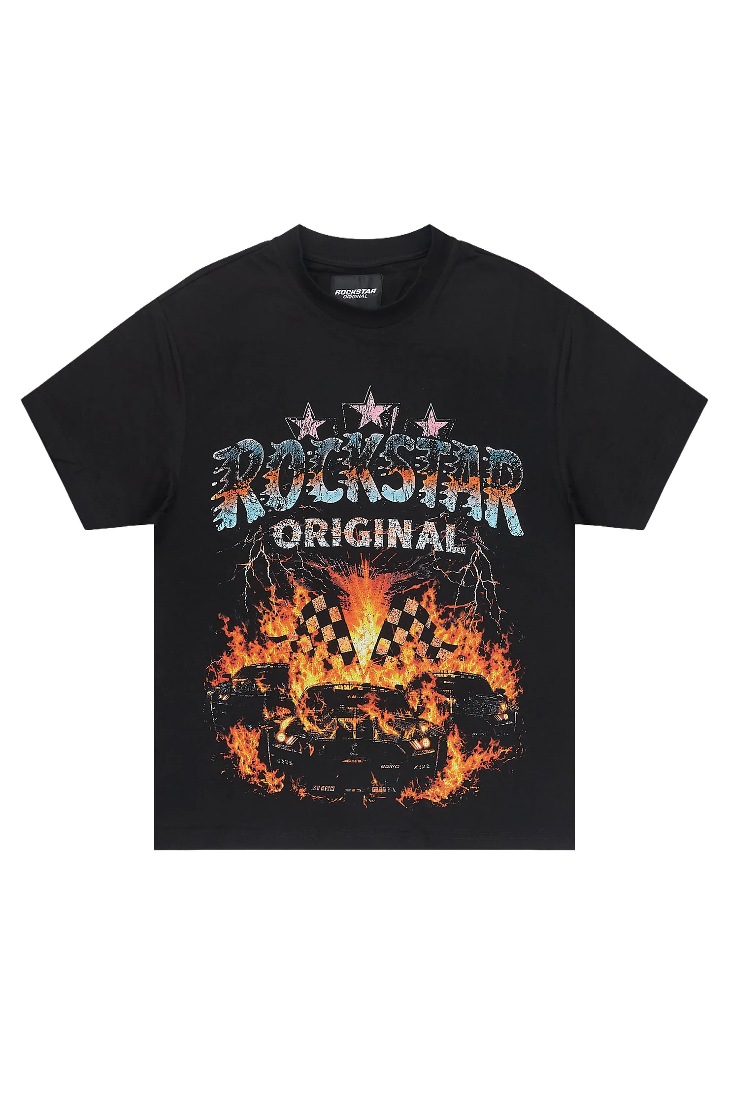 Boys Clash Black Graphic T-Shirt