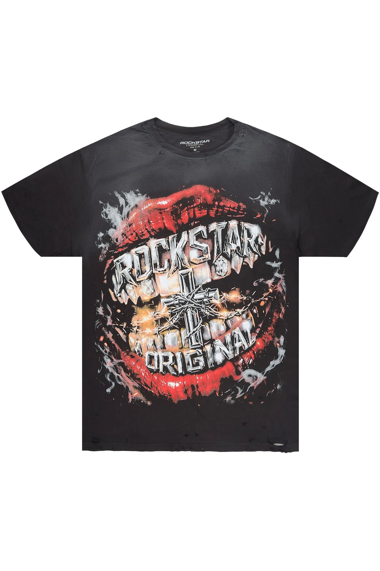 Antron Black Oversized Graphic T-Shirt