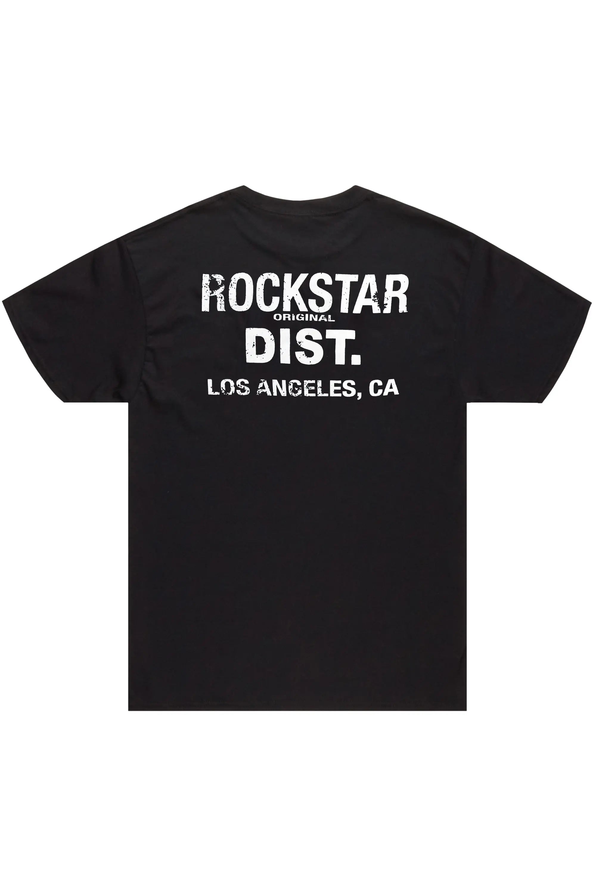white & black graphic tee