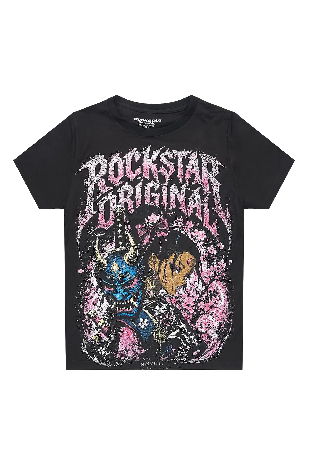 Boys Kavero Black Graphic T-Shirt
