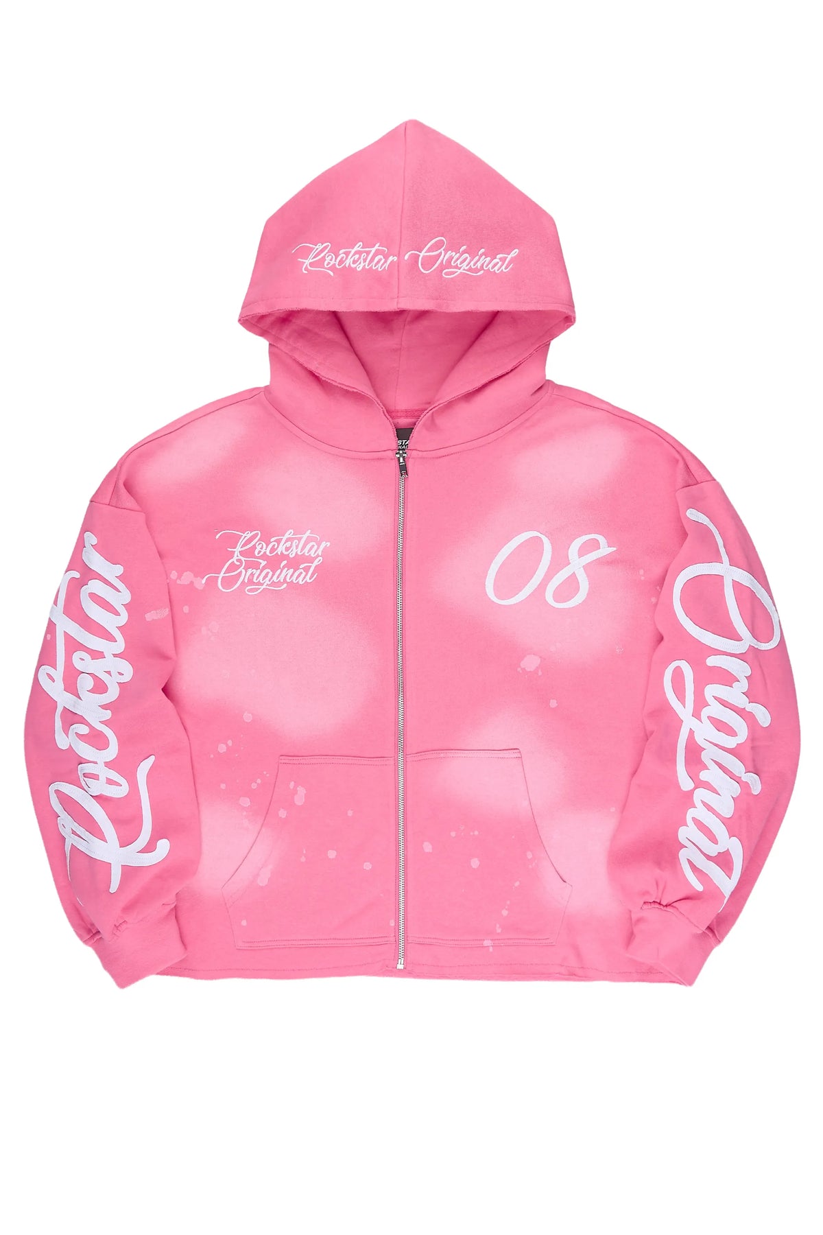 Nakesha Pink Zip Up Hoodie