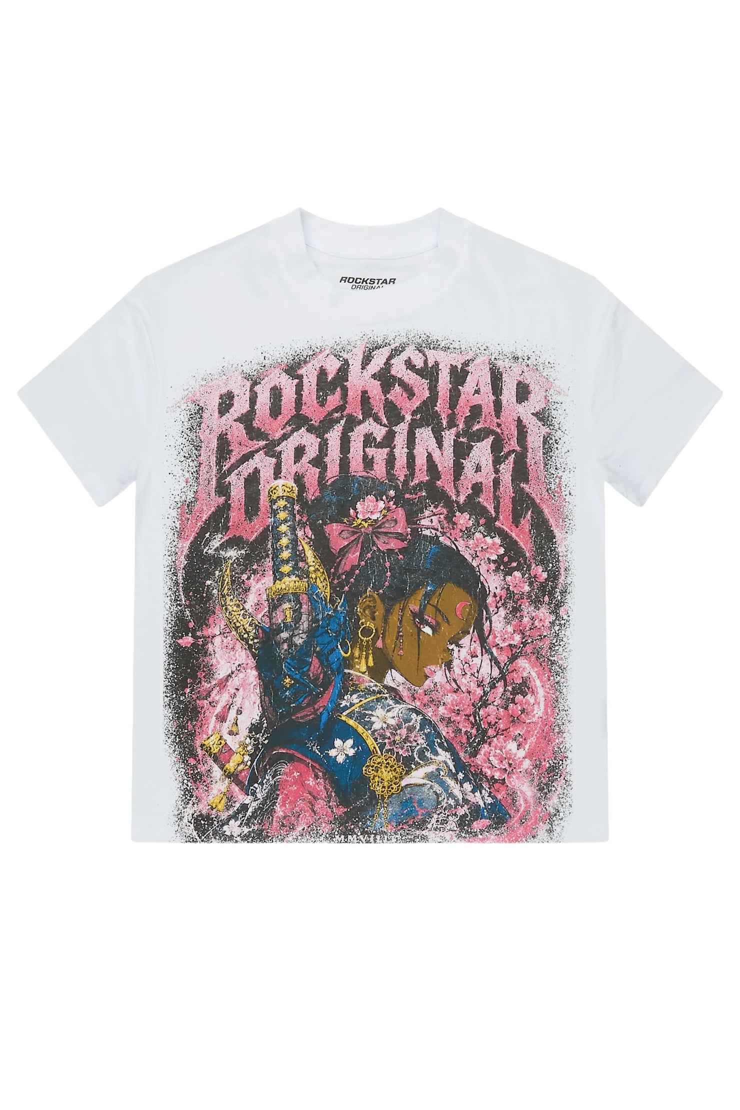 Girls Kavera White Graphic T-Shirt