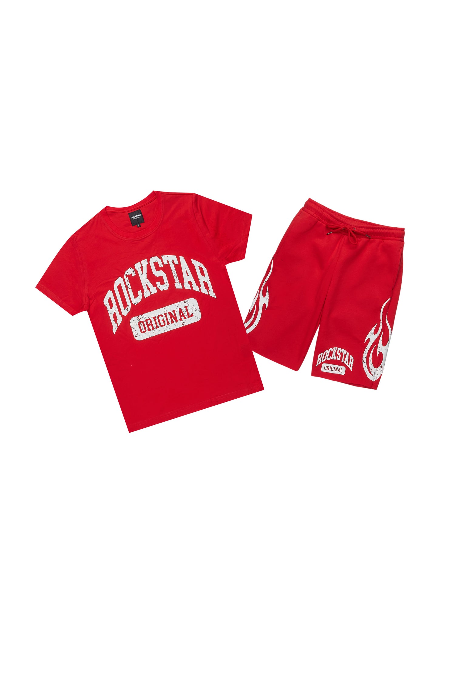 Boys Members Red T-Shirt/Short Set
