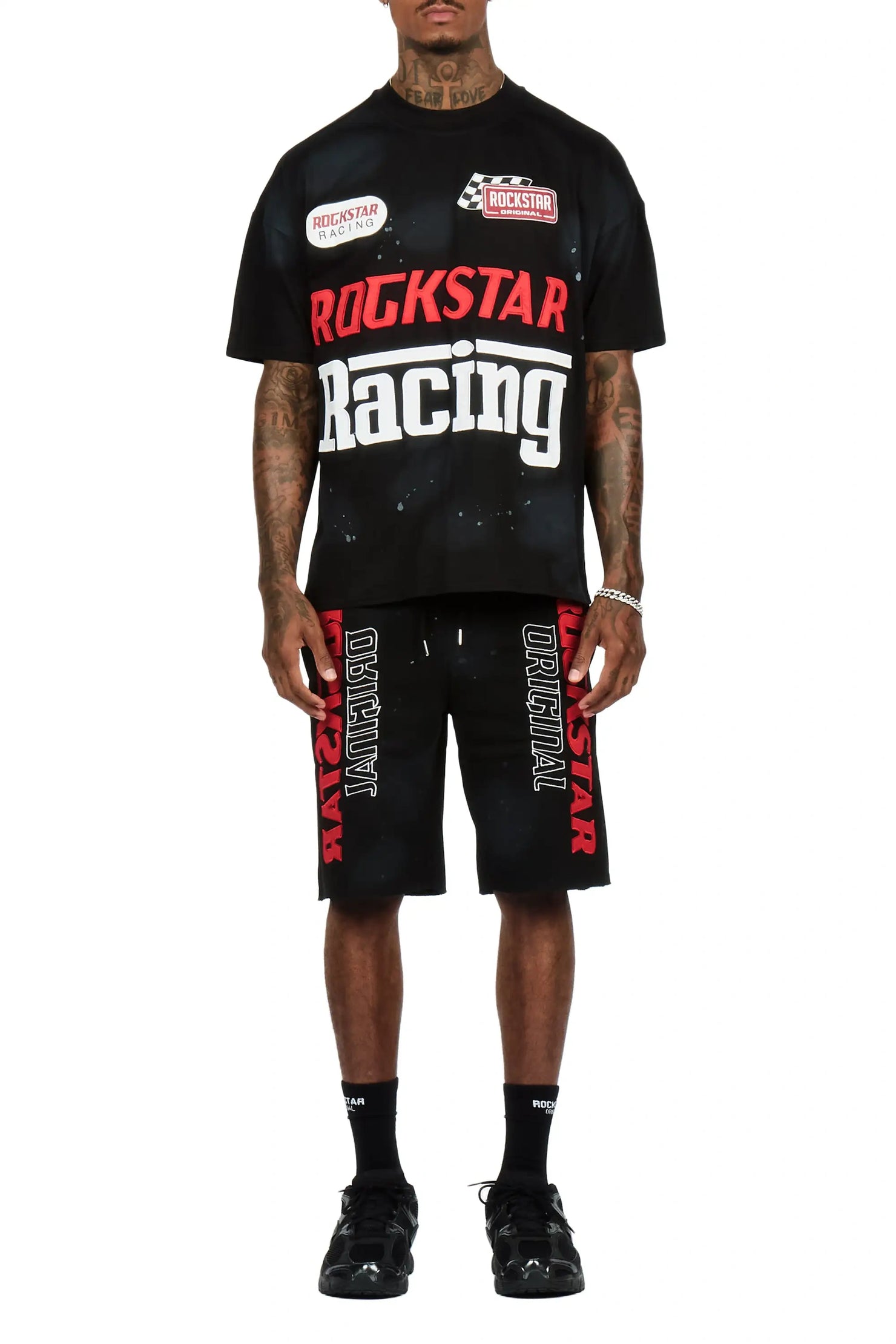 Spiller Black T-Shirt/Short Set