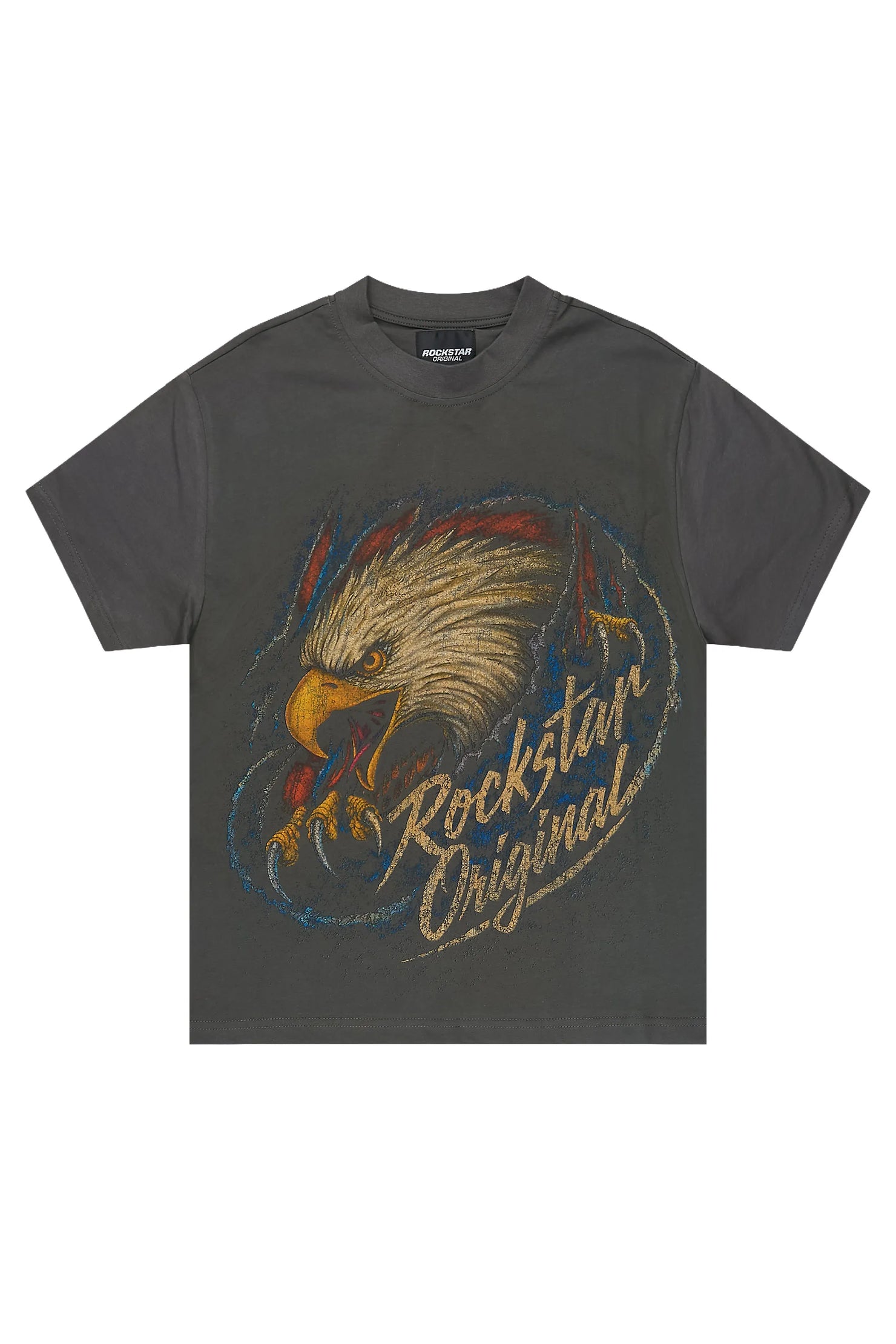 Boys Kartal Charcoal Graphic T-Shirt