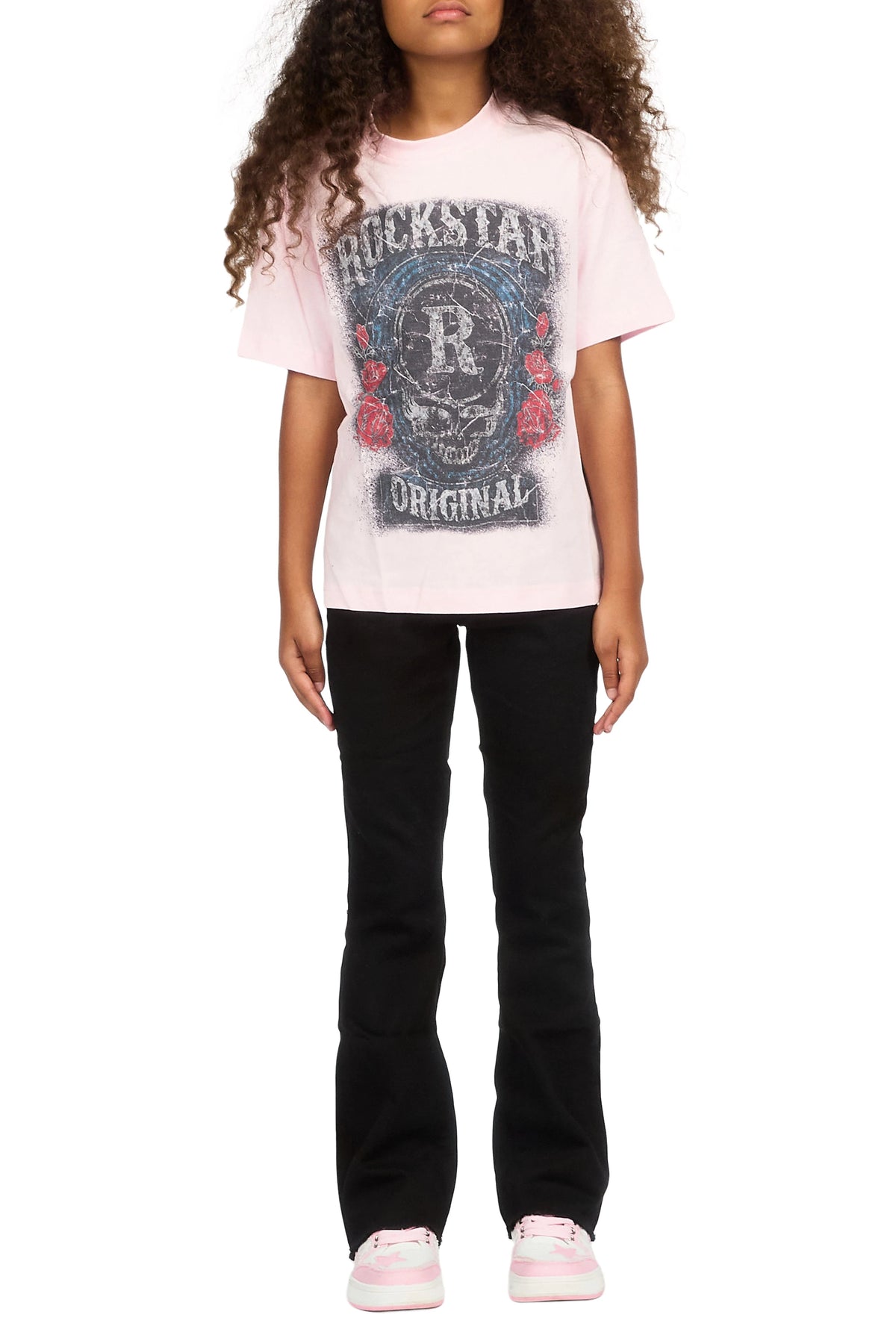 Girls Daga Jet Black 2.0 Stacked Flare Jean