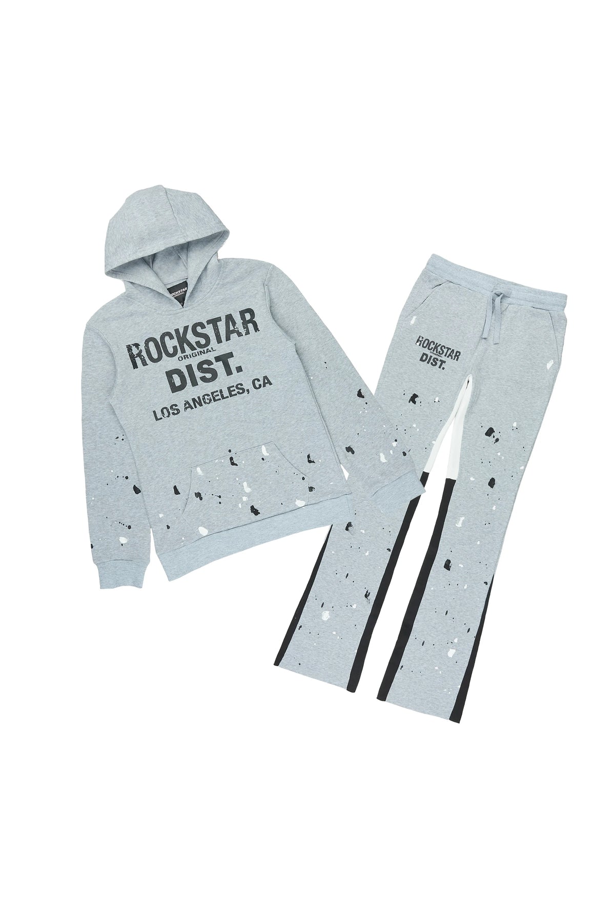Boys Scottie Heather Grey Stacked Flare Track Set