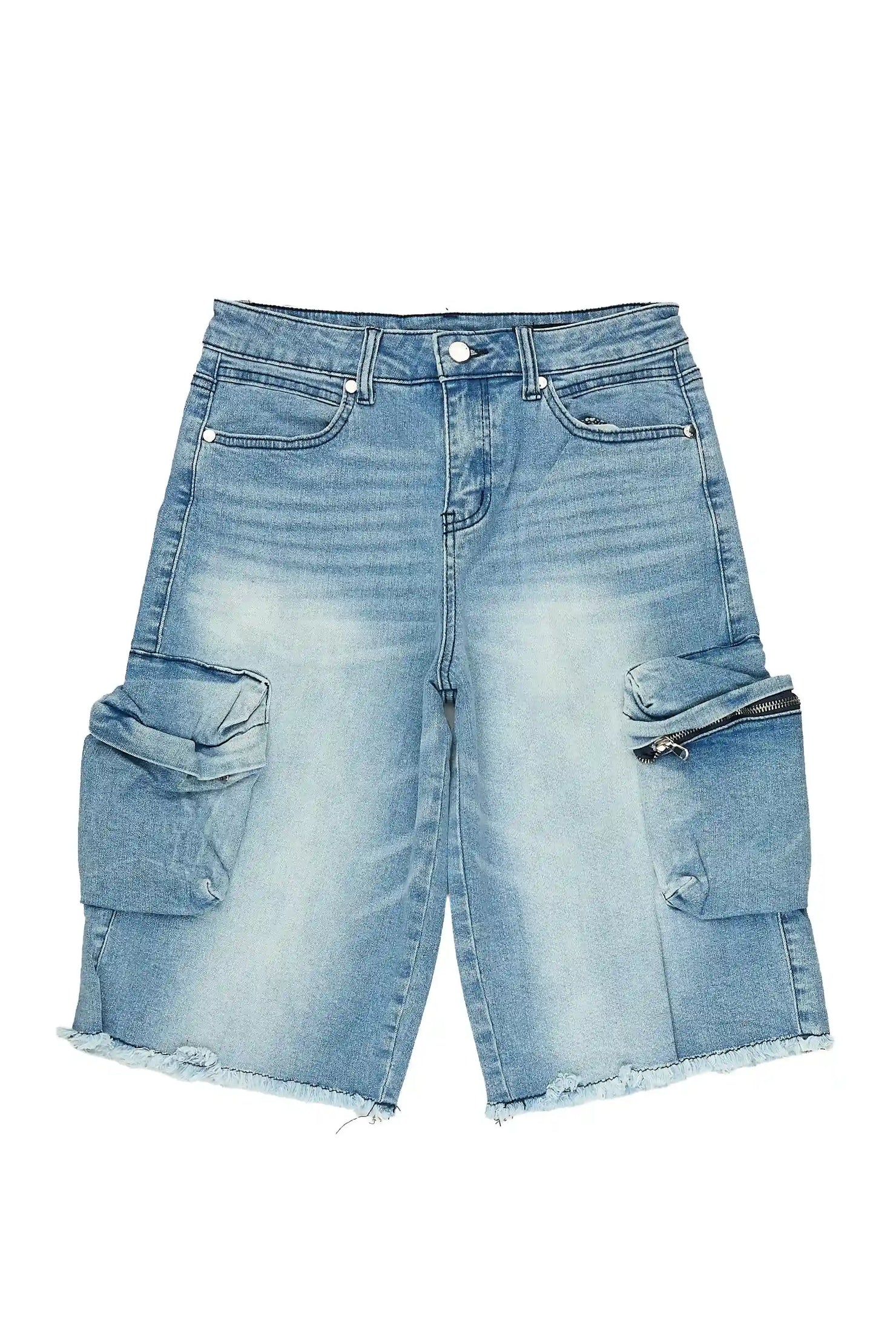Boys Grand Light Wash Jort