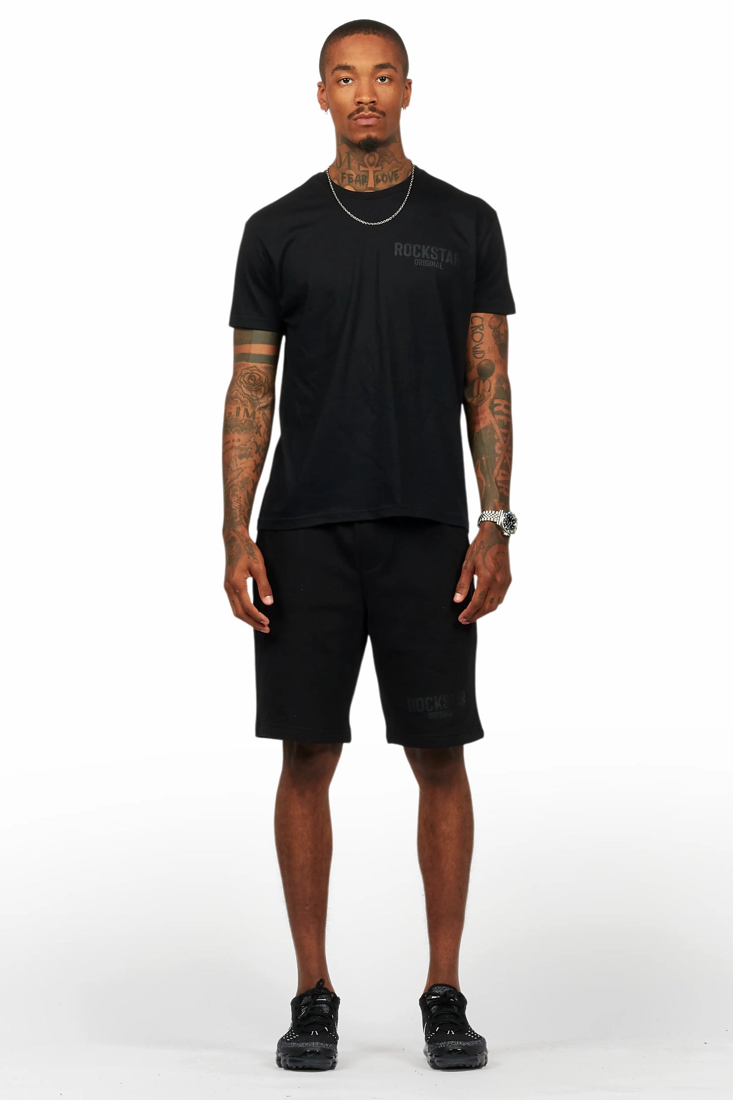 Sana Black Short Set