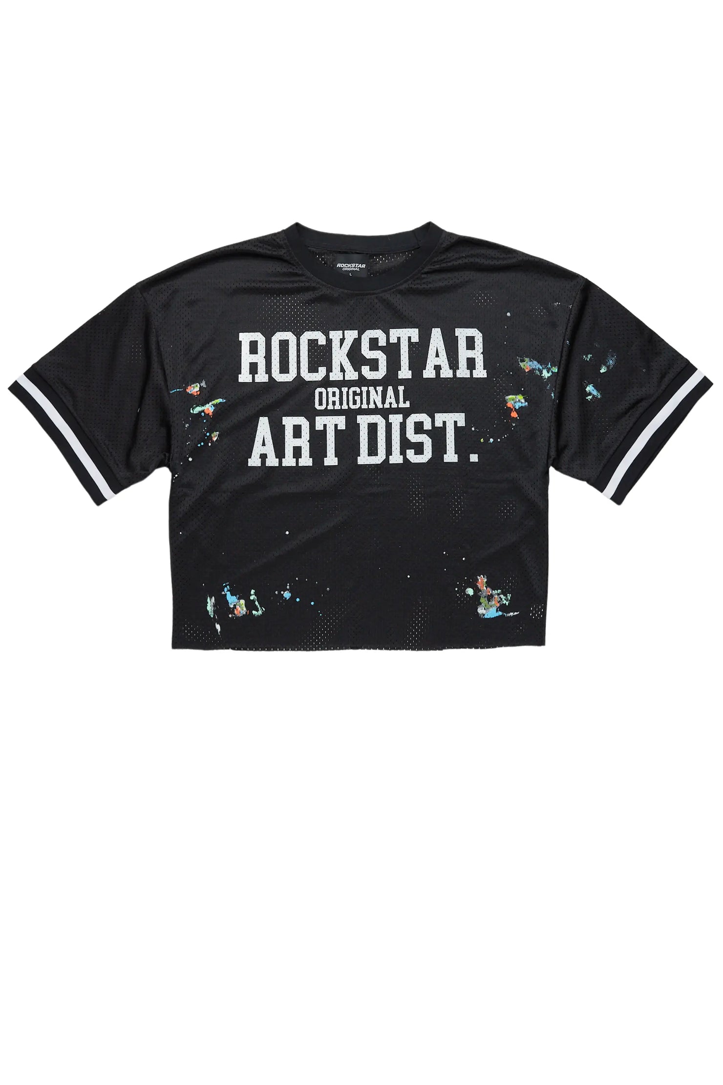 Carillo Black Graphic Mesh Jersey