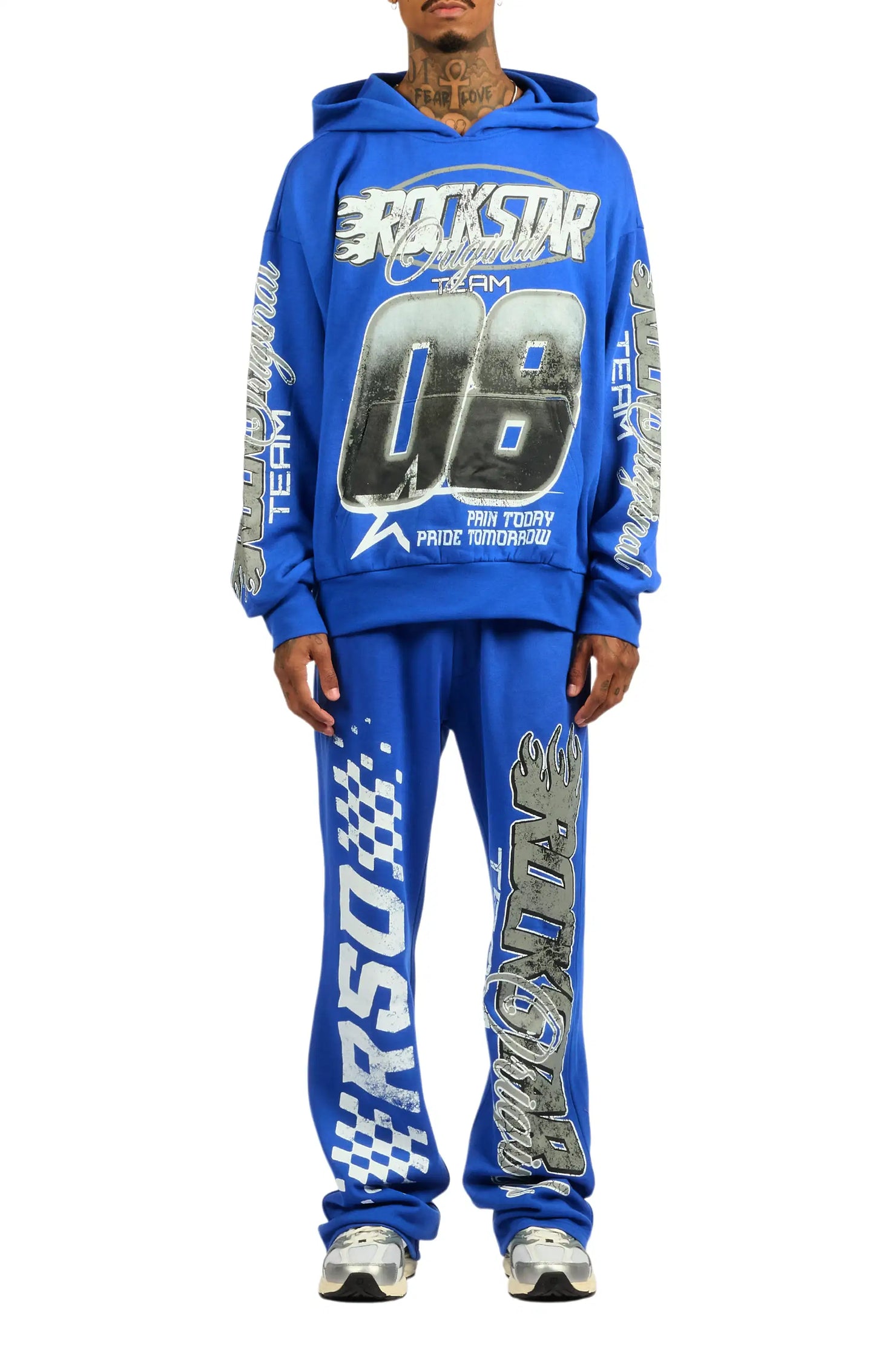 Flash Royal Hoodie/Baggy Pant Track Set