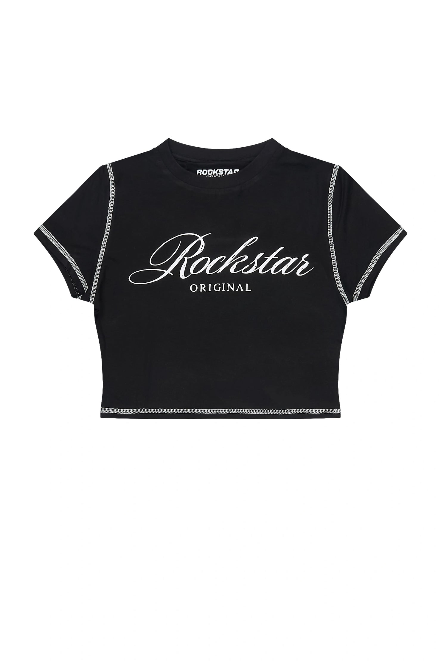 Sharae Black/White Baby Tee Shirt