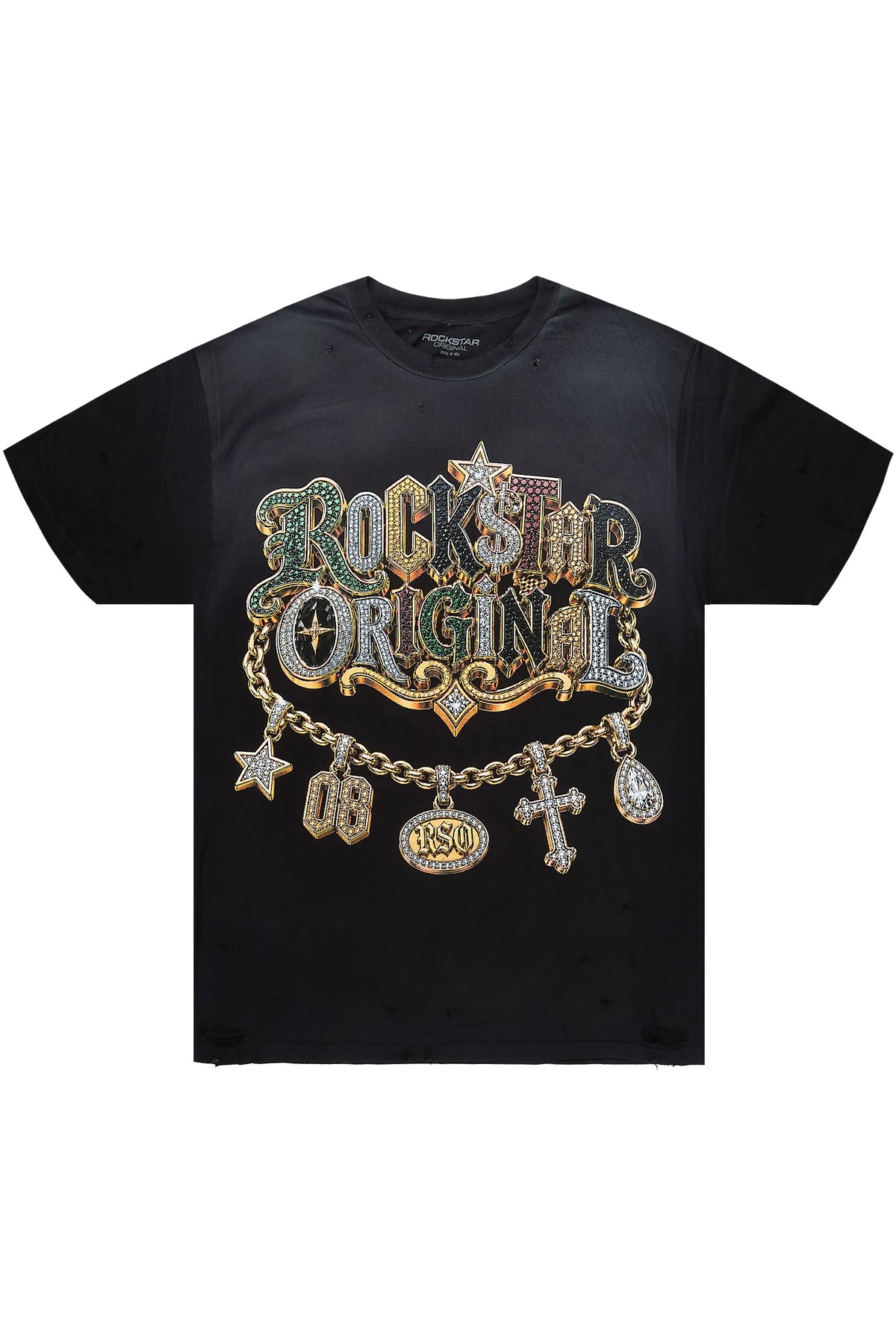 Pendant Black Oversized Graphic T-Shirt