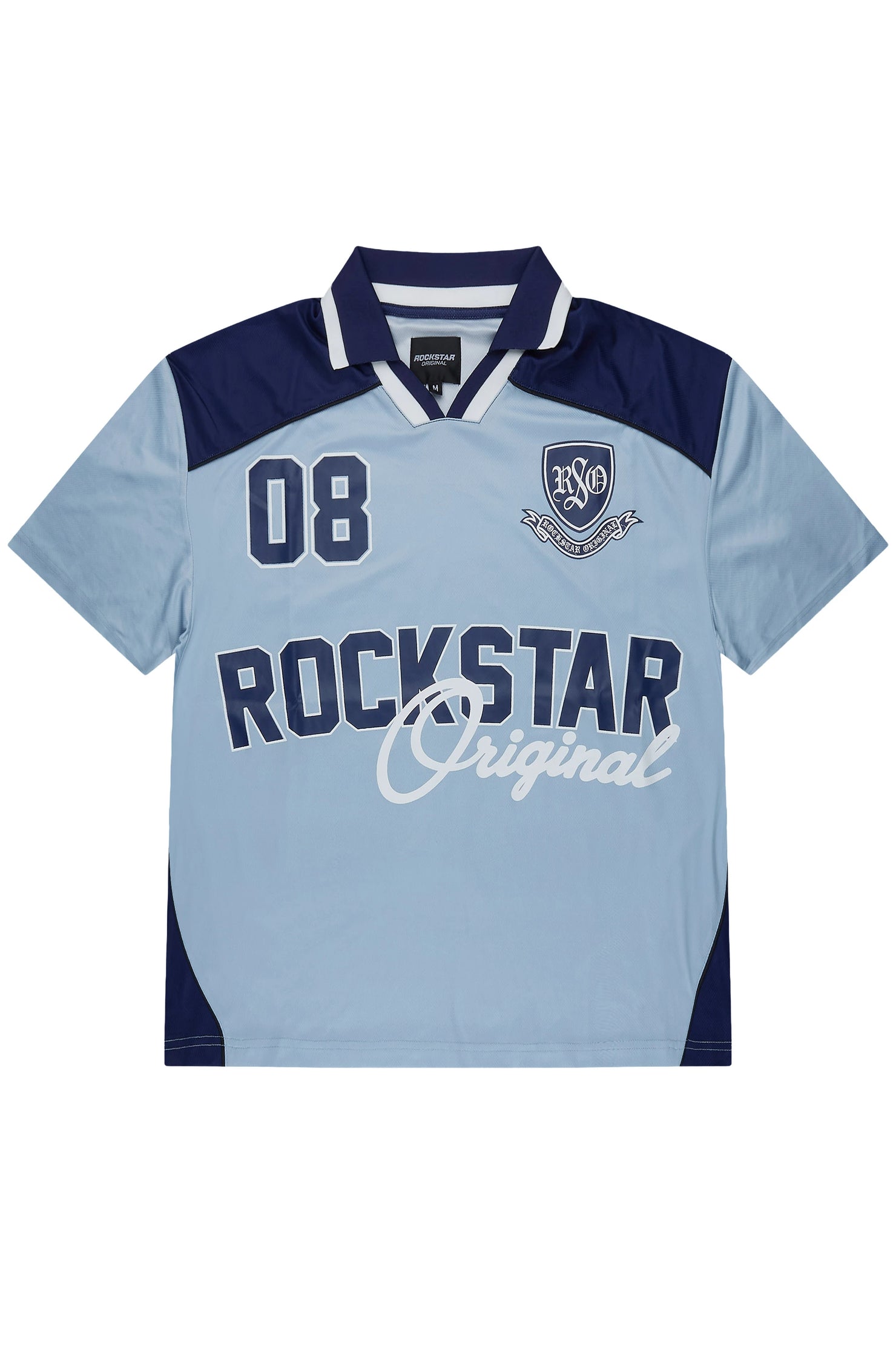 Roche Light Blue World Soccer Inspired Graphic Jersey