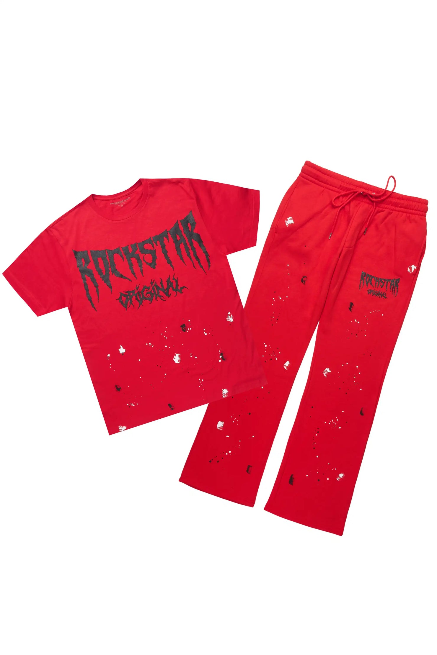 Twinkle Red/Black T-Shirt/Relaxed Track Set