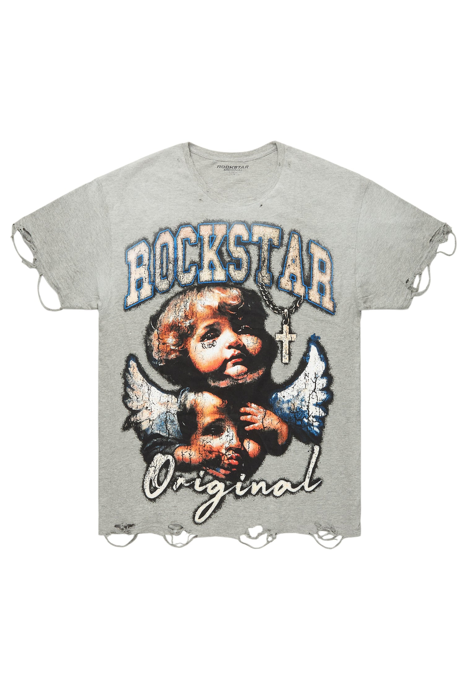 Jovala Grey Oversized T-Shirt