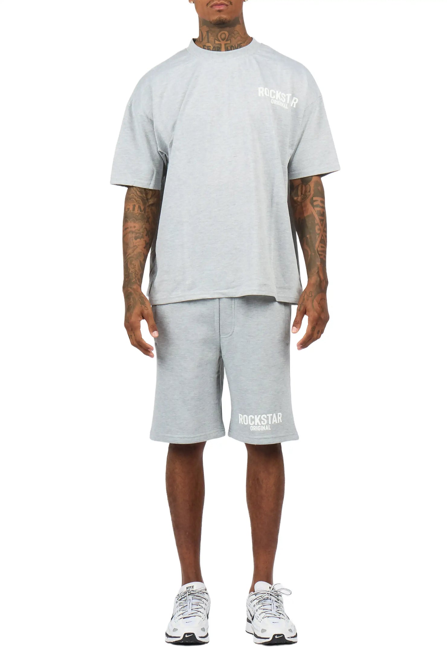 Sana Heather Grey Short Set