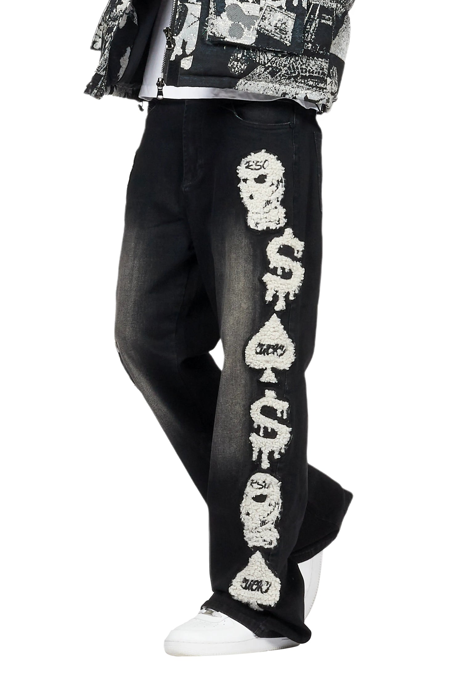 Francis Black Baggy Fit Jean