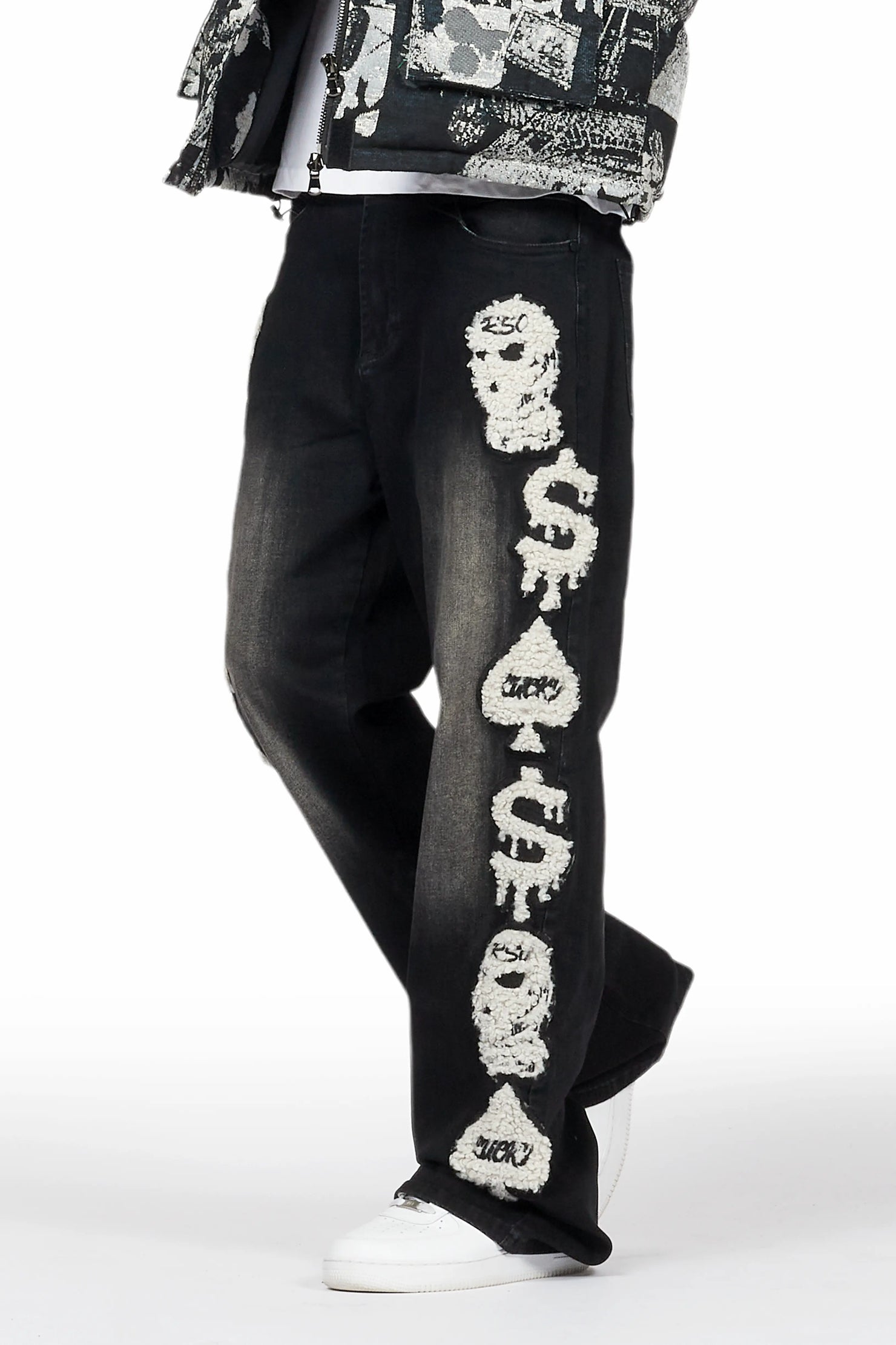 Francis Black Baggy Fit Jean