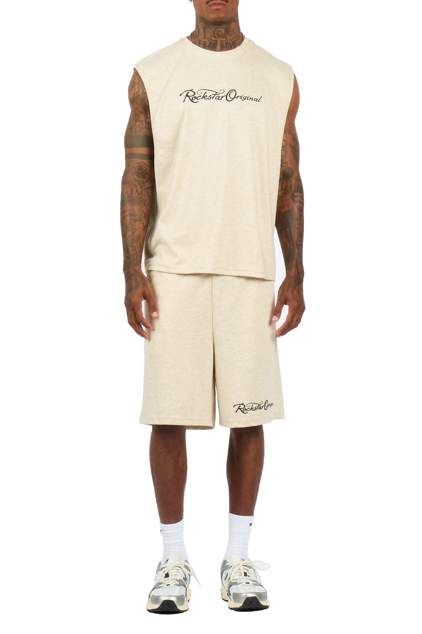 Levinson Beige Muscle Tee/Short Set