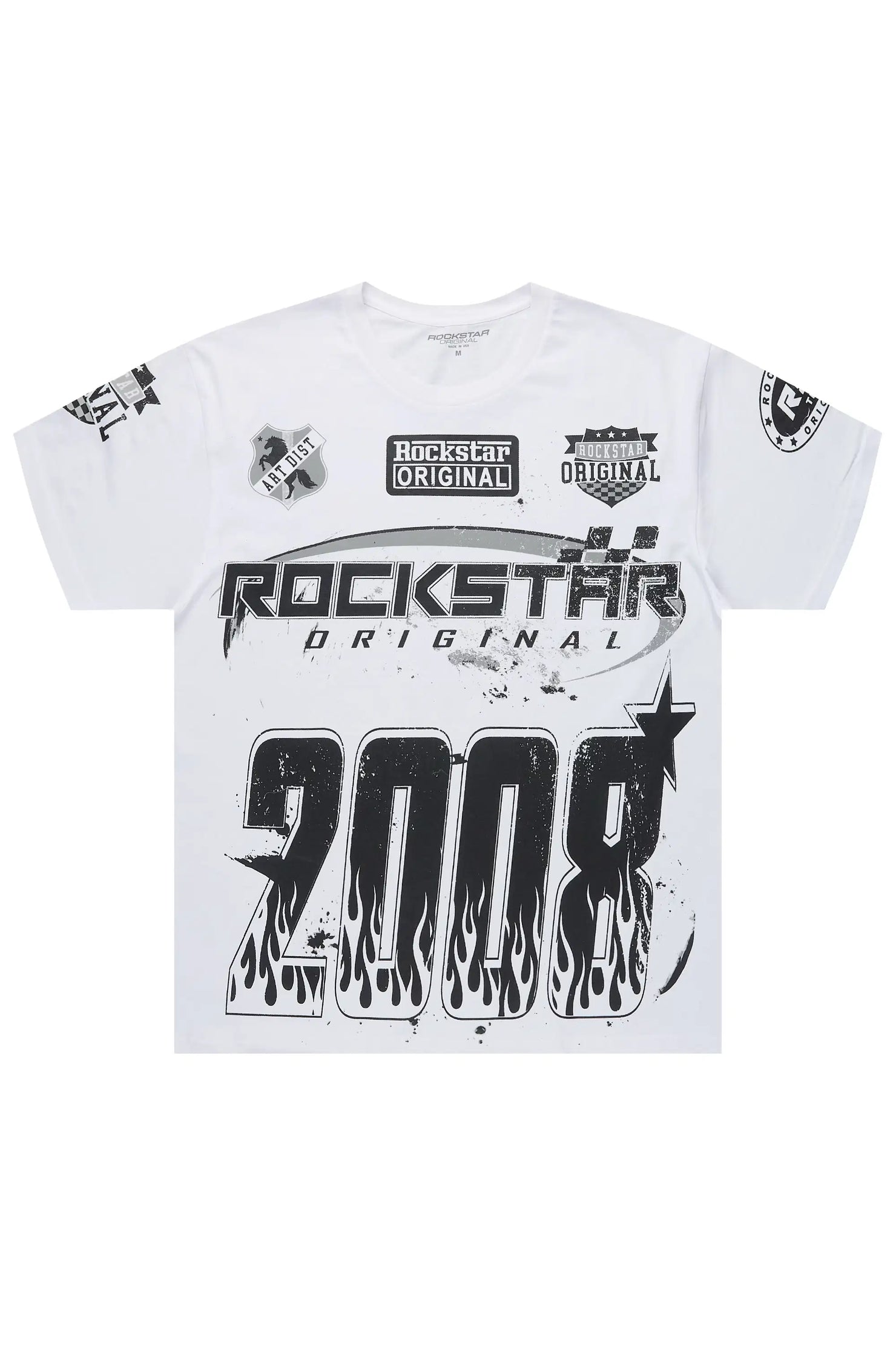 Amos 2.0 White/Black Graphic T-Shirt