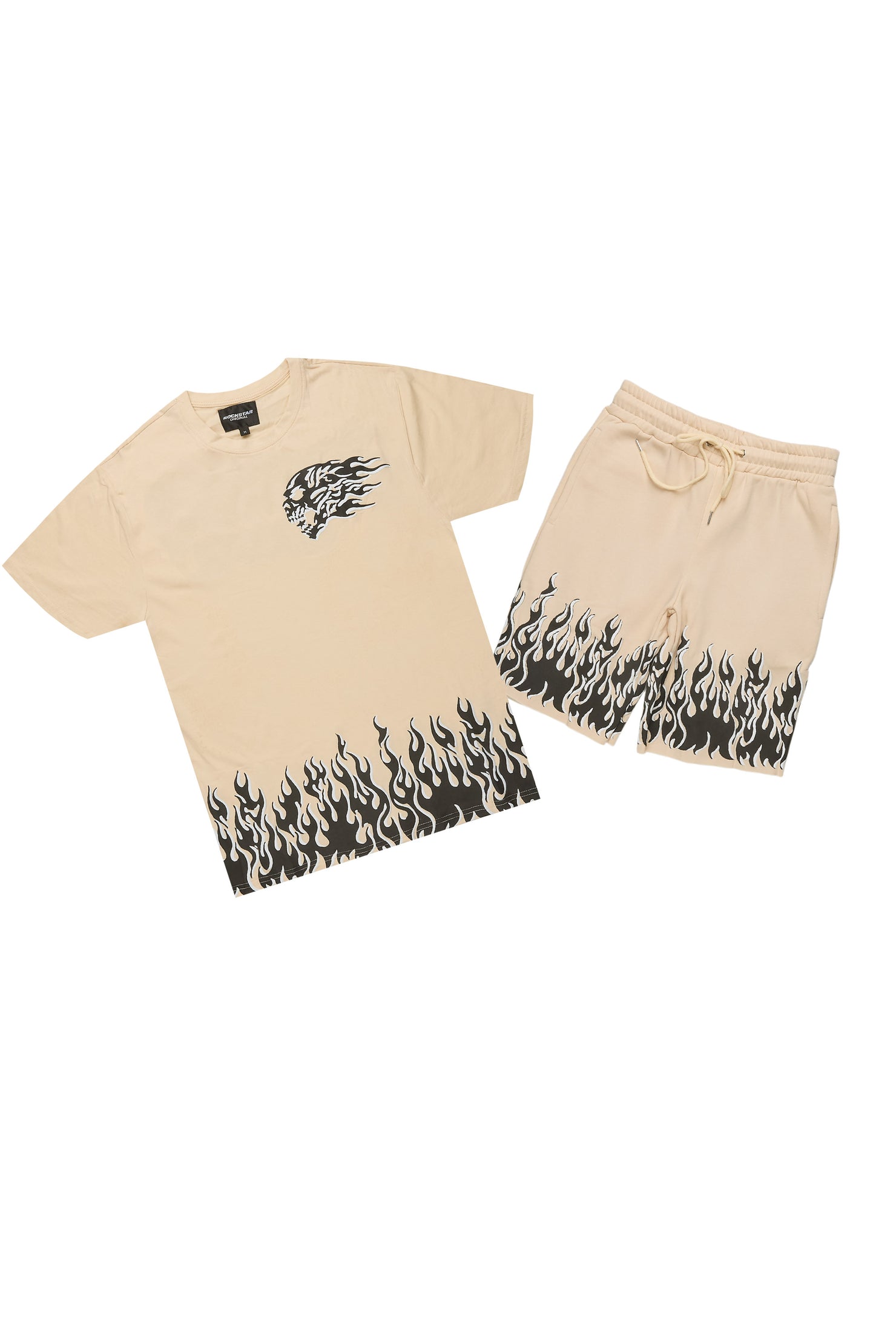 Bubble Beige T-Shirt/Short Set