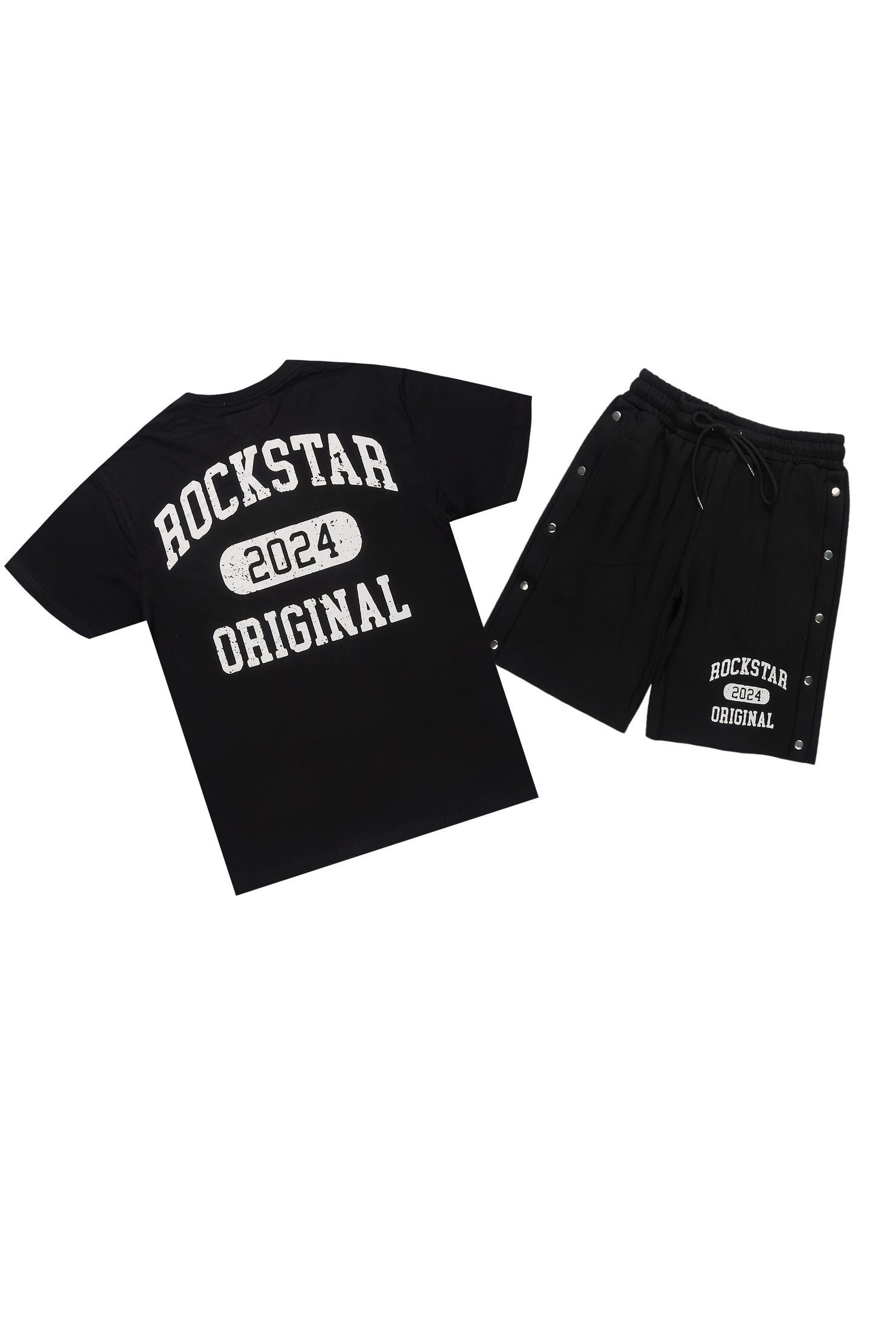 Lex Black T-Shirt/Short Set