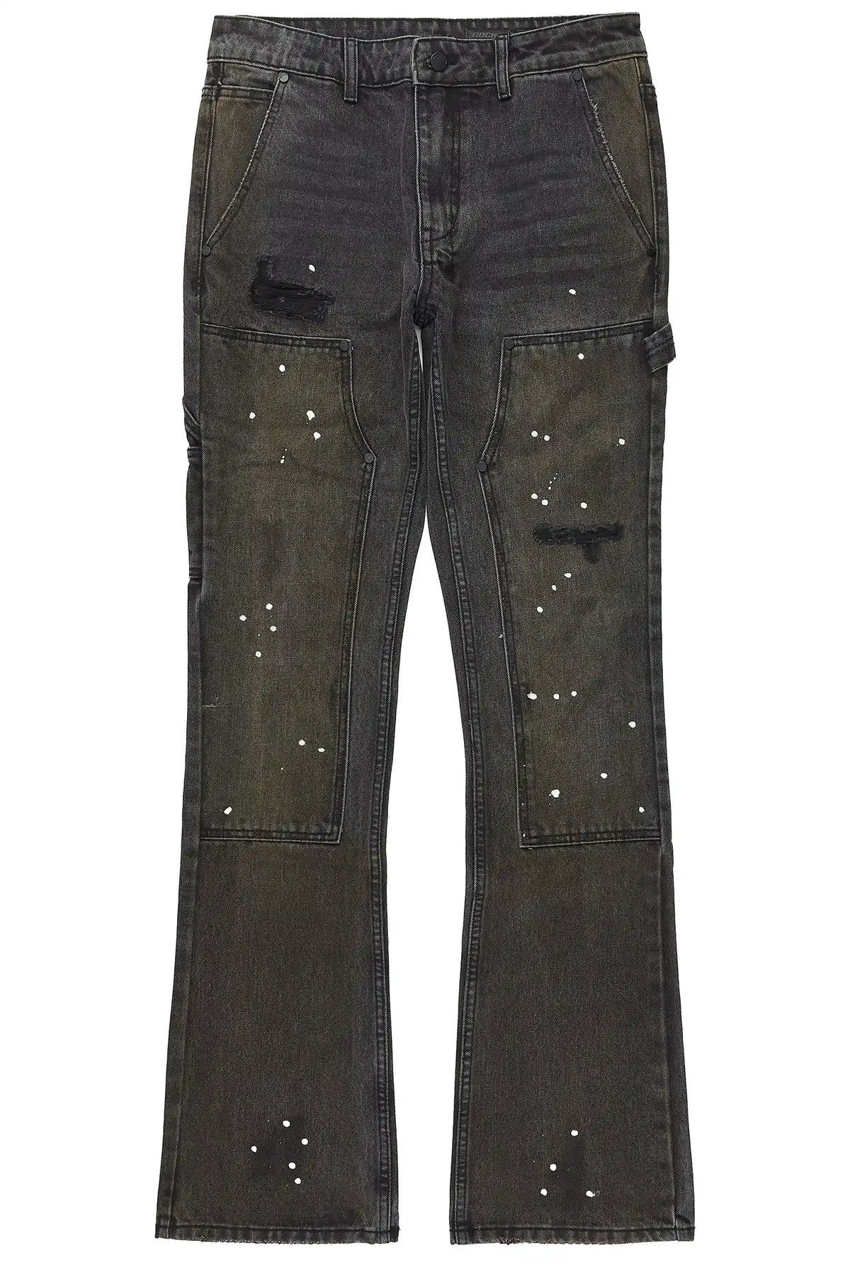 Wren Dark Grey Stacked Fit Jean