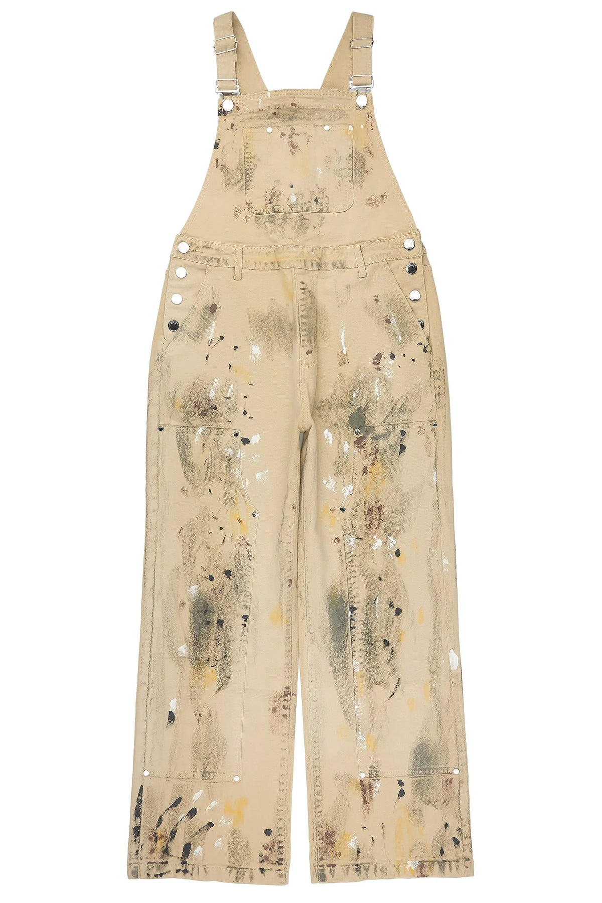 Fustier Beige Painter Denim Overall