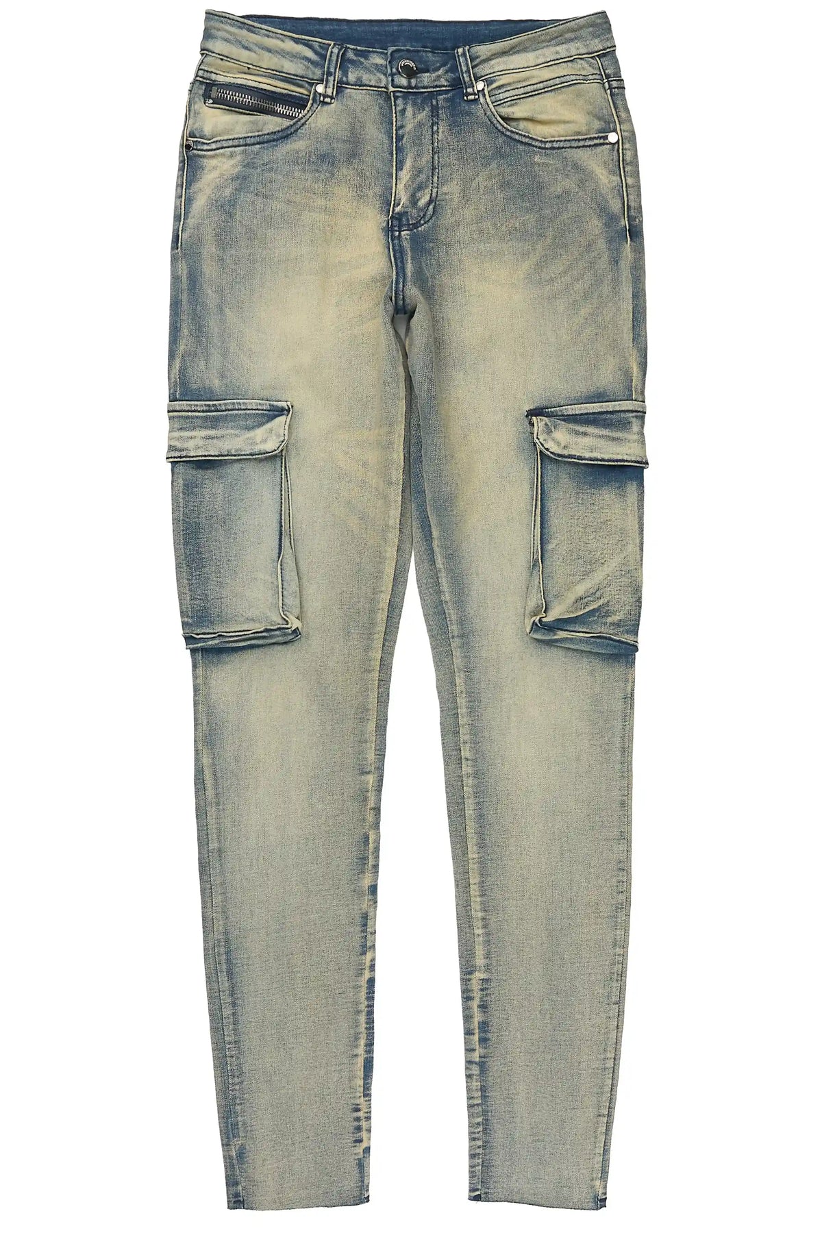 Kimwona Tinted Wash Cargo Skinny Jean