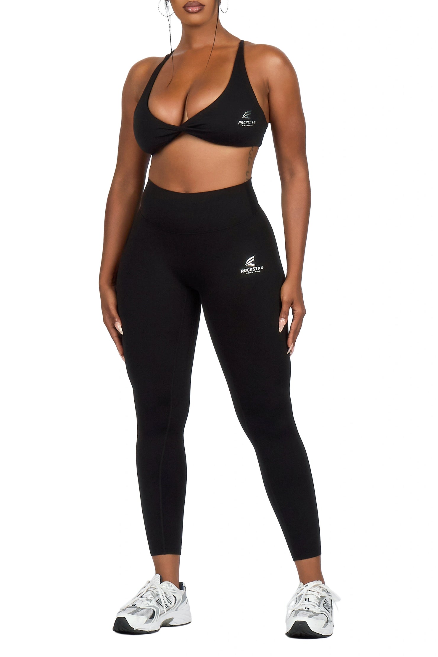 Kischa Black Tank Active Legging Set