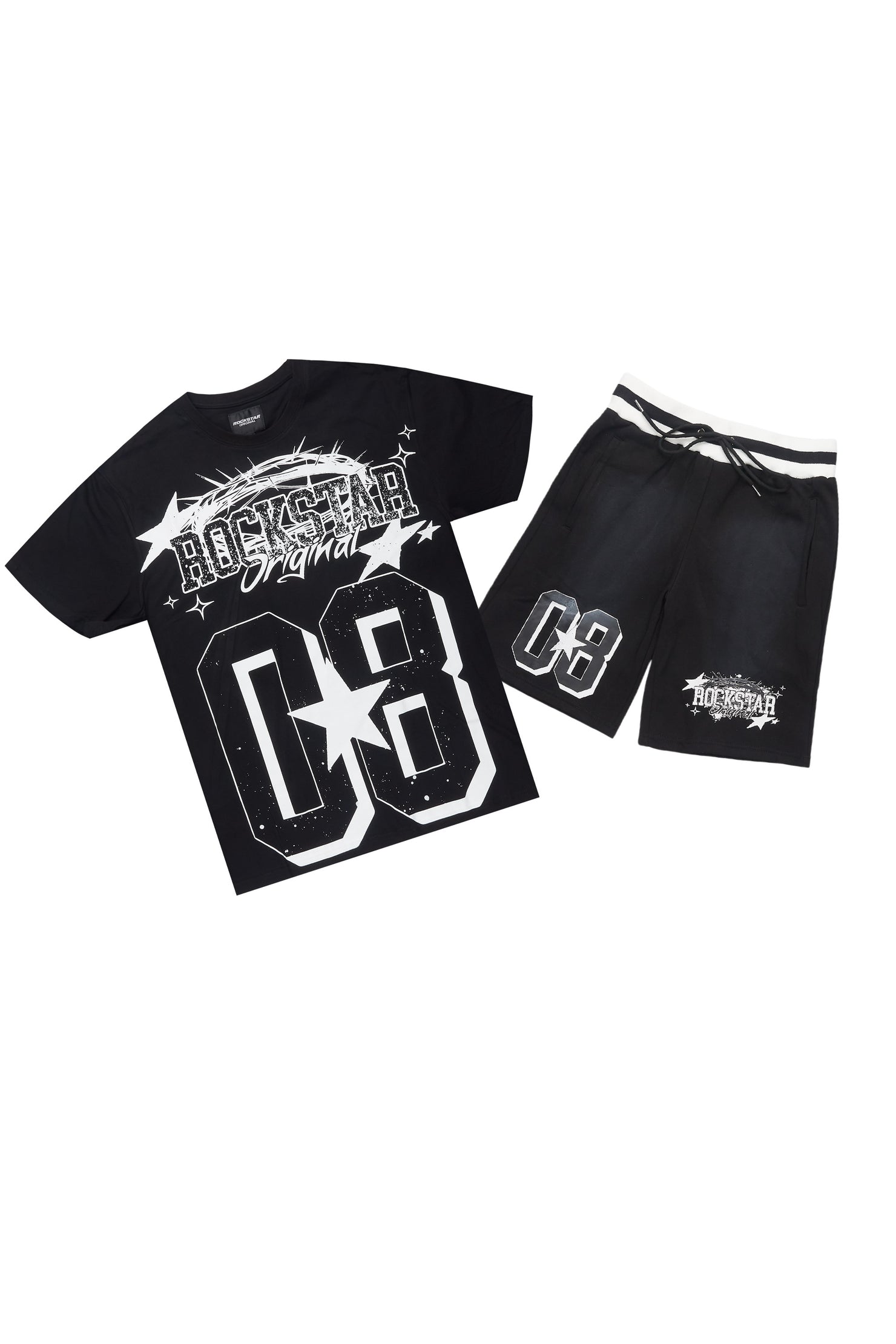 Allstar Black/White T-Shirt Short Set
