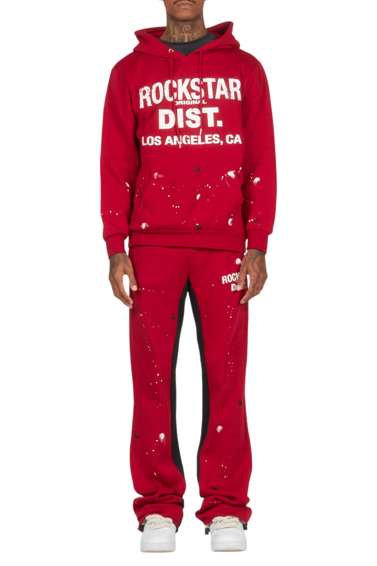 Scottie Burgundy Hoodie/Baggy Track Pant Set