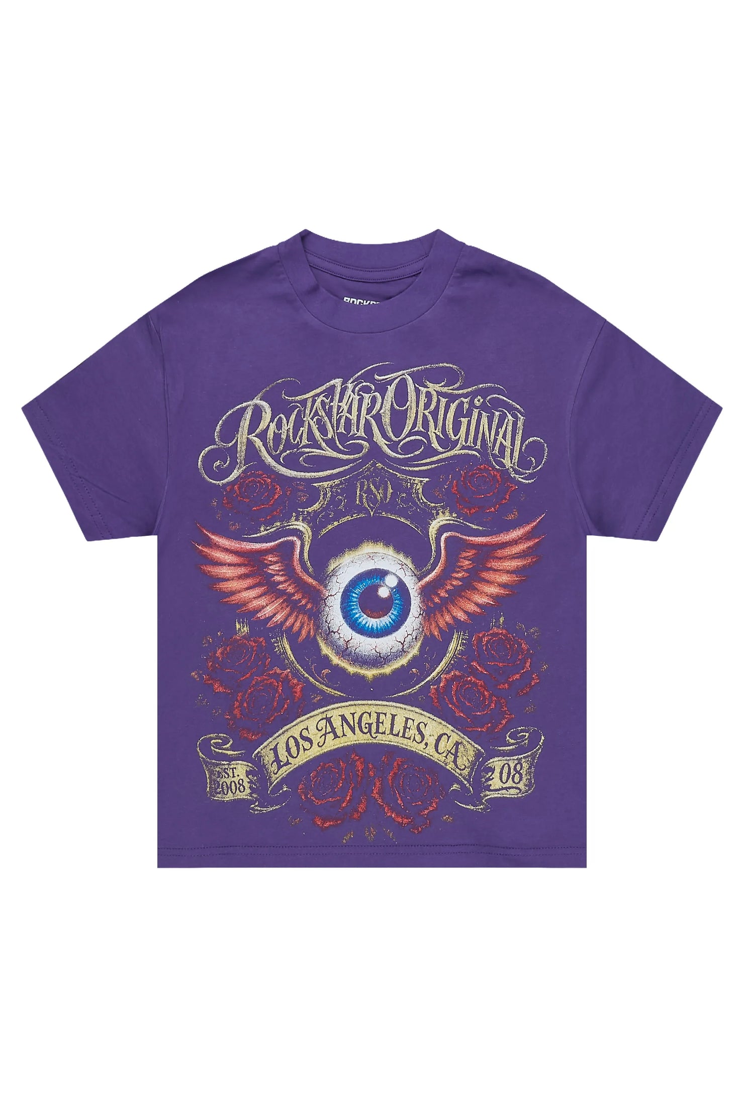 Girls Palady Purple Graphic T-Shirt