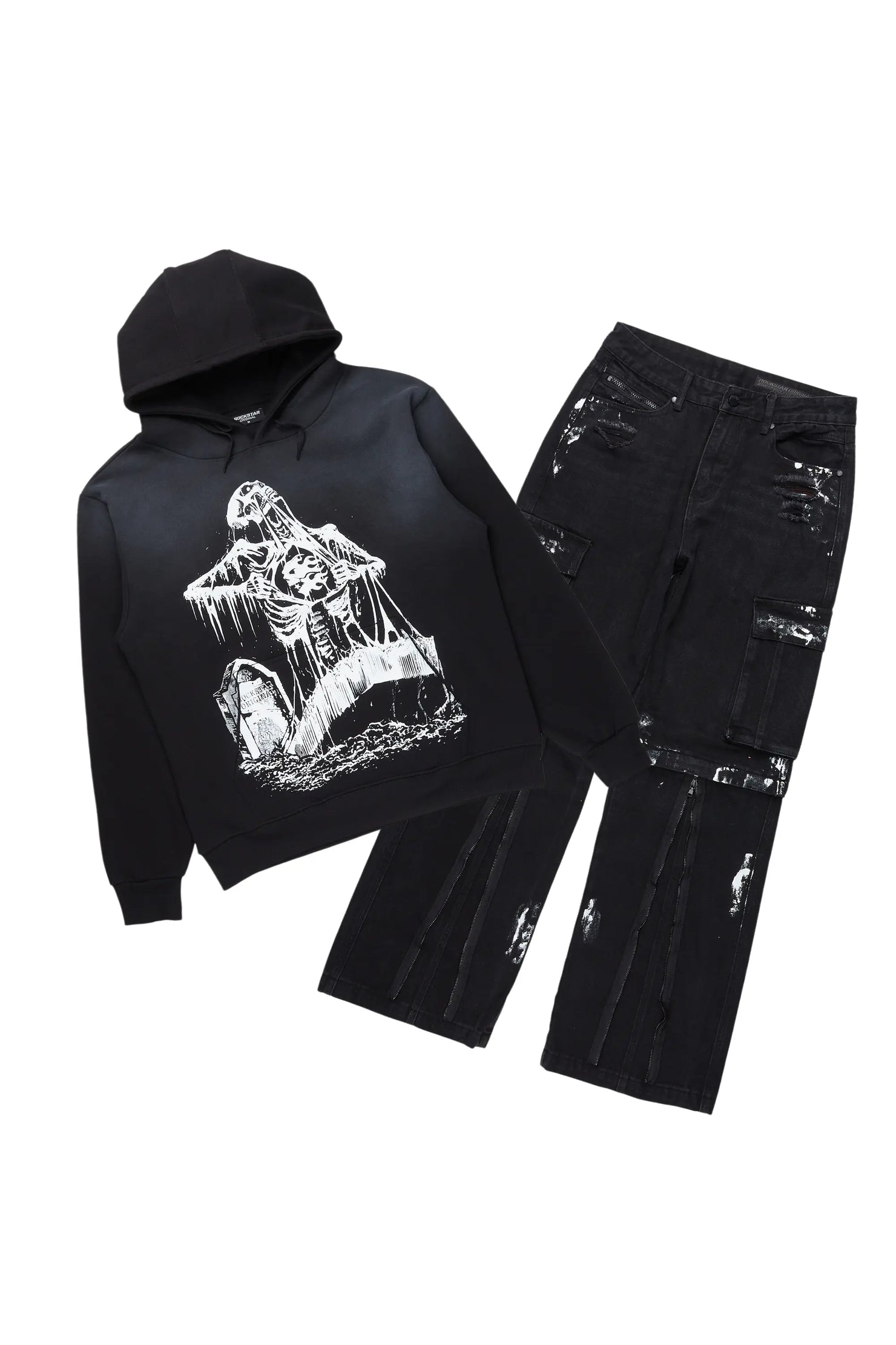 Brookwood Black Hoodie/Baggy Fit Jean Bundle