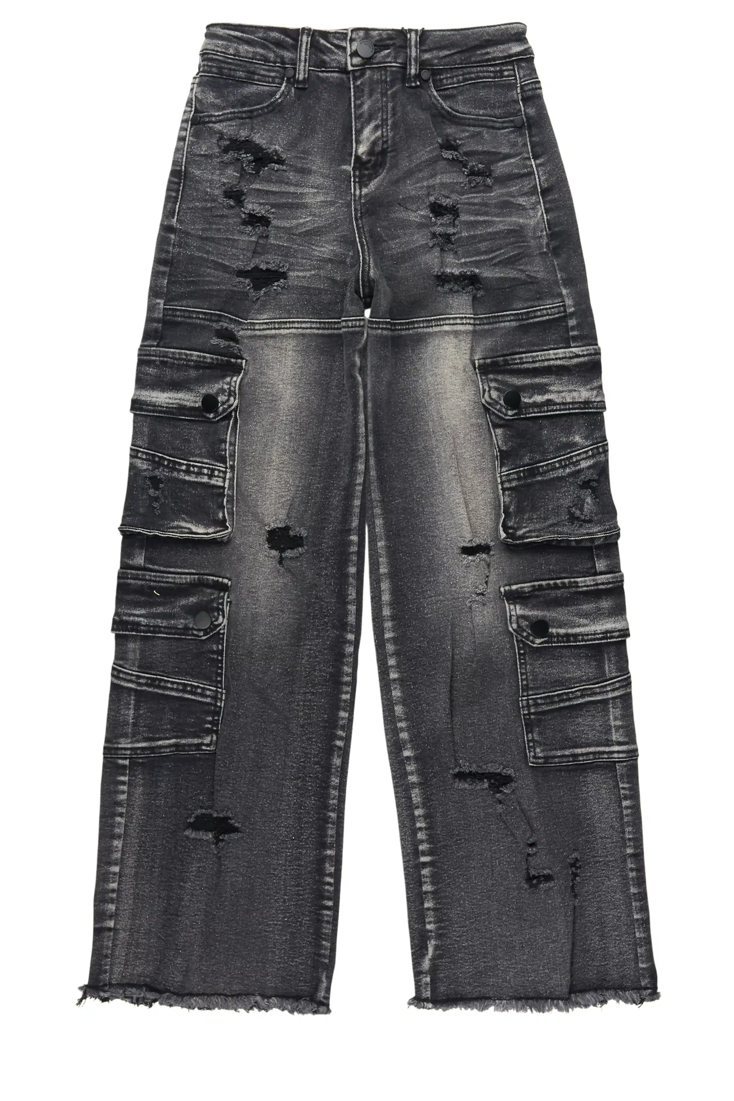 Boys Keylor Dark Grey Baggy Fit Jean