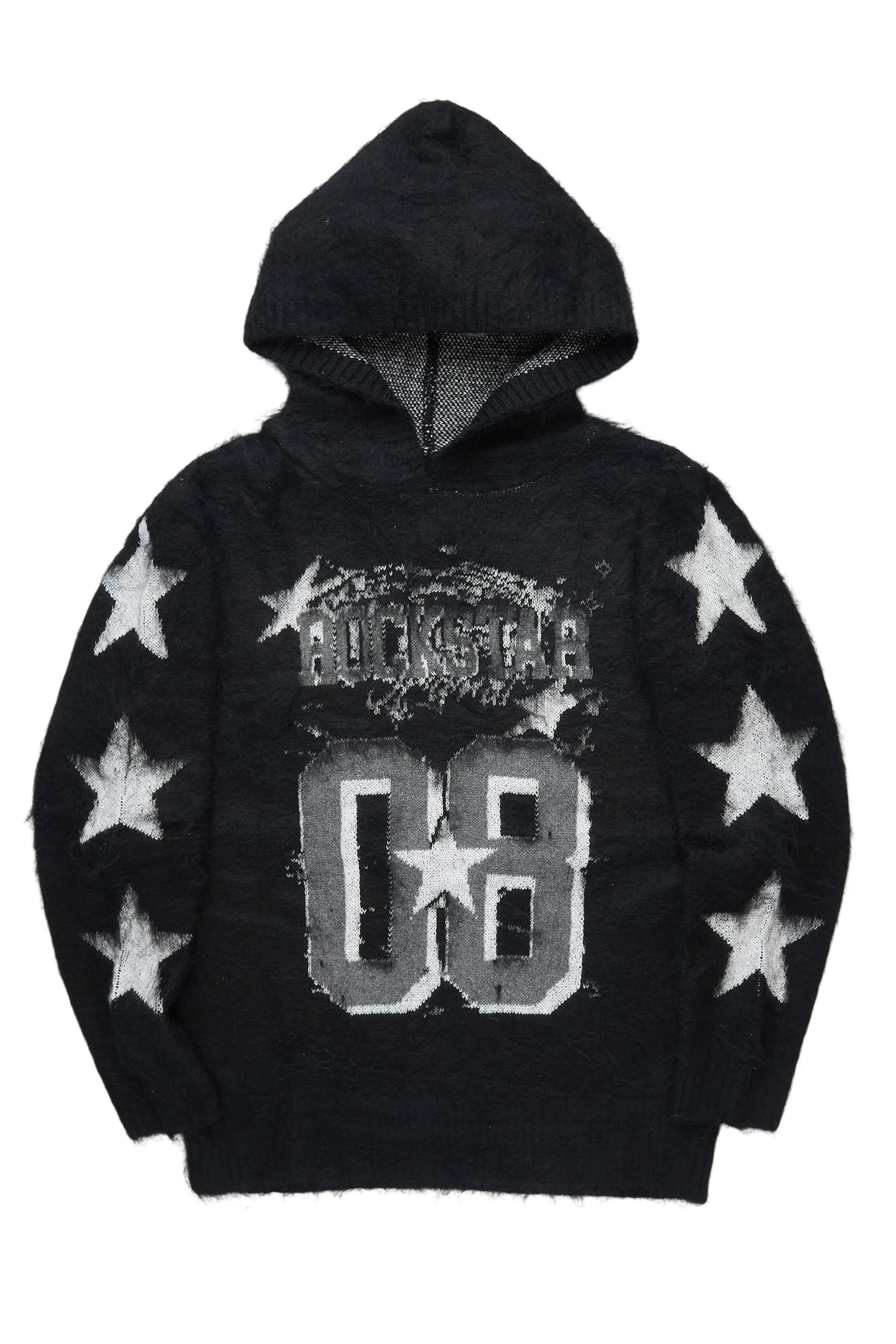 Allstar Black Mohair Graphic Hoodie