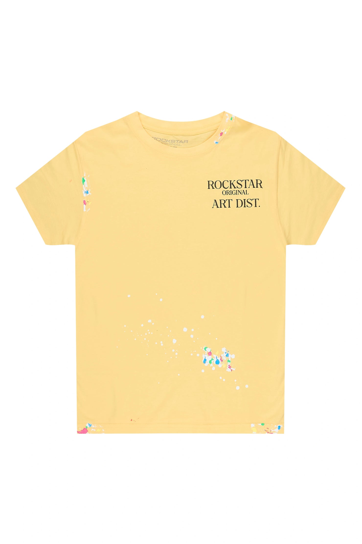Boys Palmer Light Yellow Graphic T-Shirt