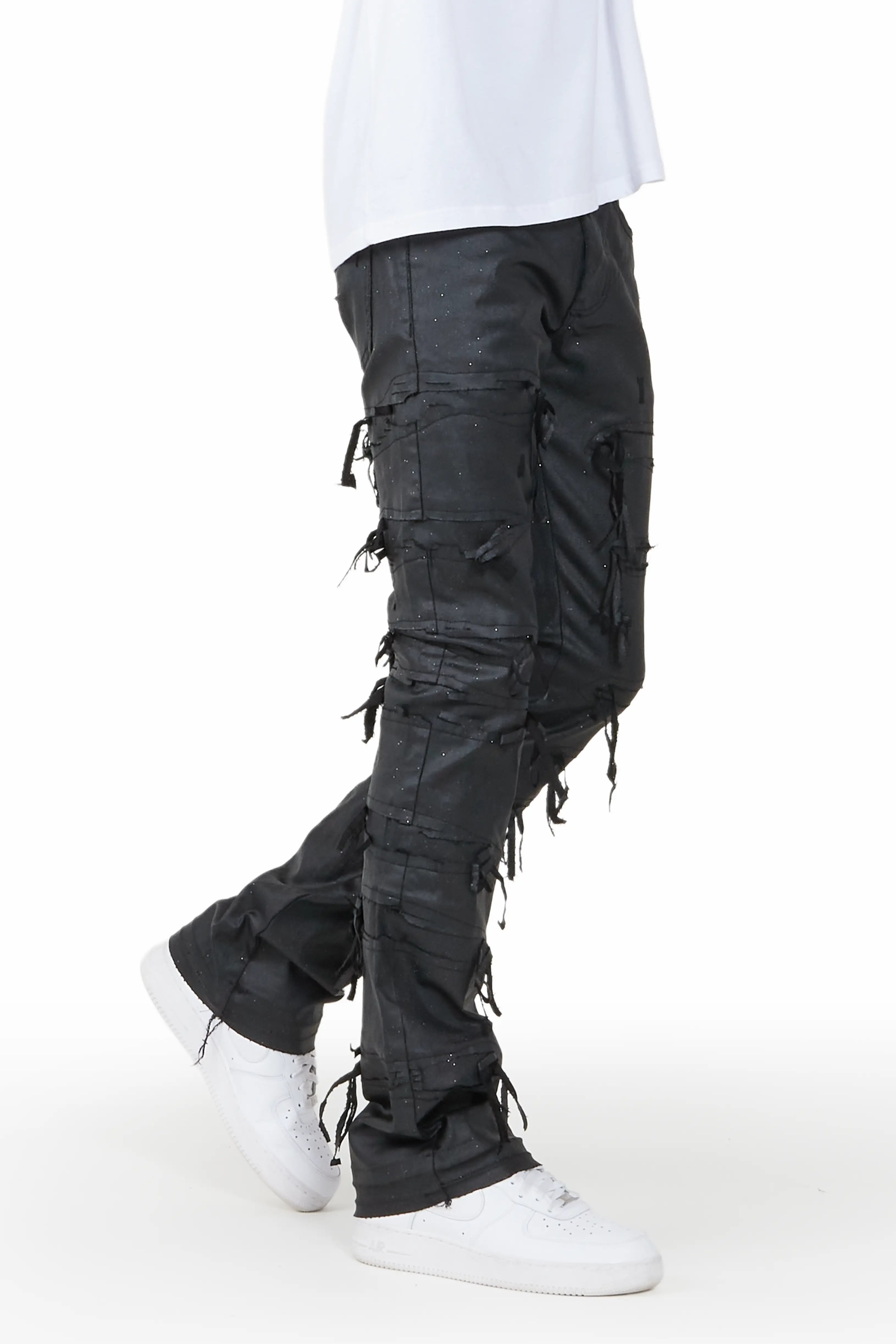 RICK OWENS DRKSHDW BLACK WAXED DENIM TYRONE JEANS – Young Professionals  Collective